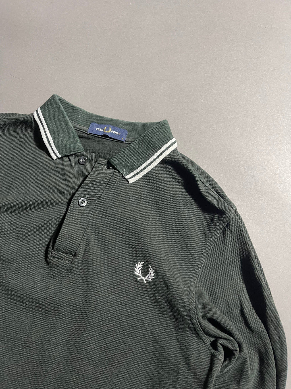 Fred Perry Vintage Long Sleeve Polo Shirt S Mens