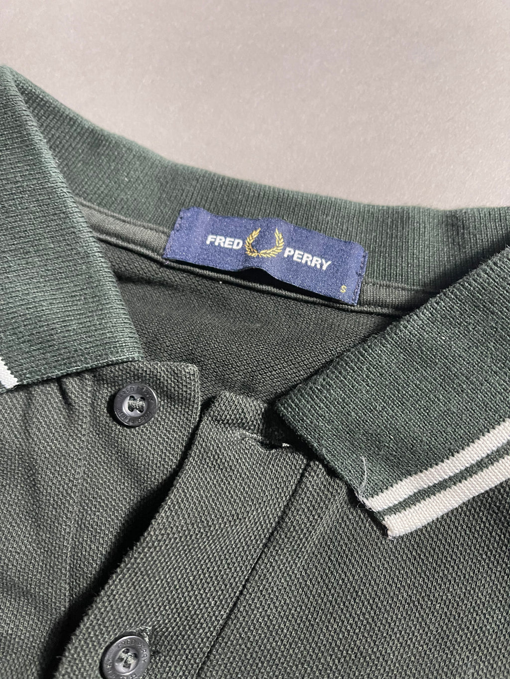 Fred Perry Vintage Long Sleeve Polo Shirt S Mens