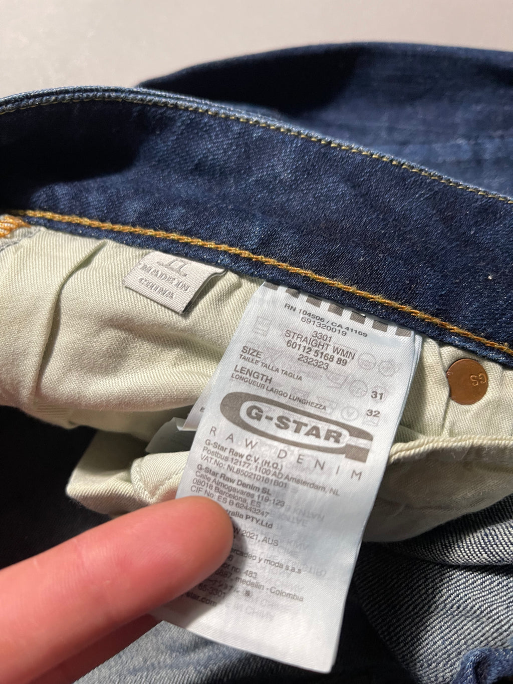 G-Star Raw Vintage Y2K Flared Bootcut Straight Leg Baggy Jeans L