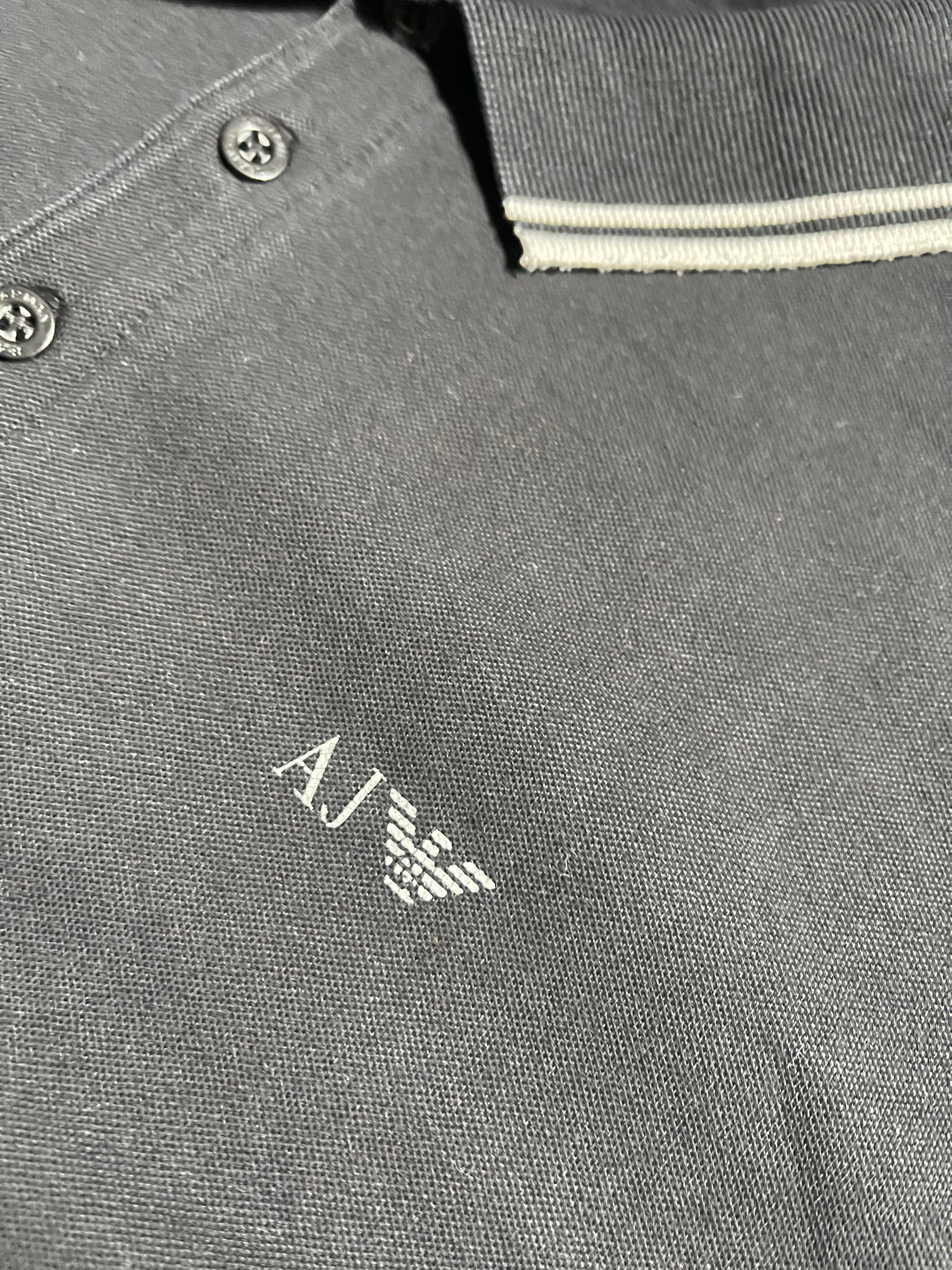 Armani Jeans Vintage Y2K Polo Shirt L Mens