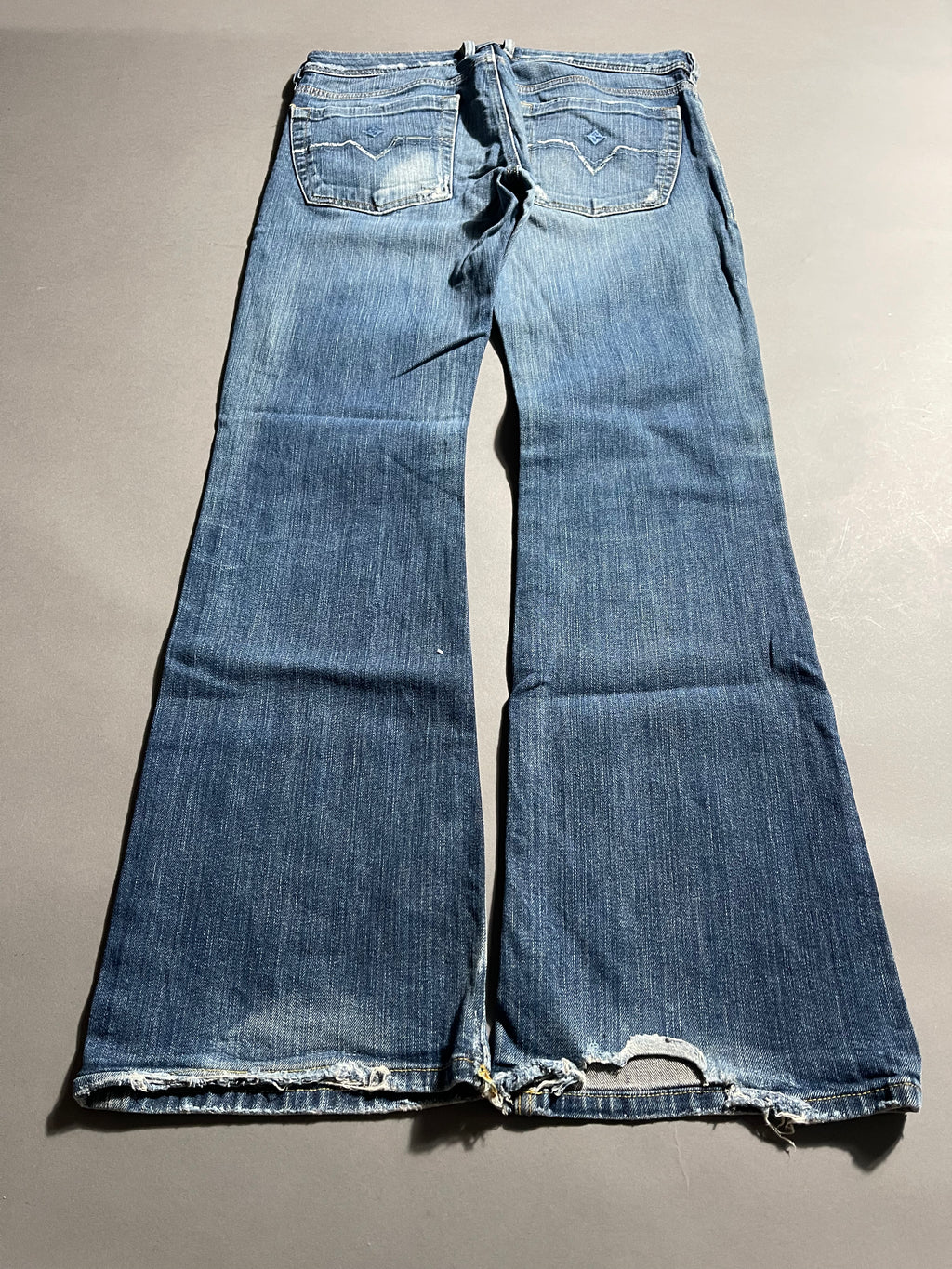 Diesel Vintage Y2K Straight Leg Baggy Jeans Distressed Faded Used Look M Unisex Women's