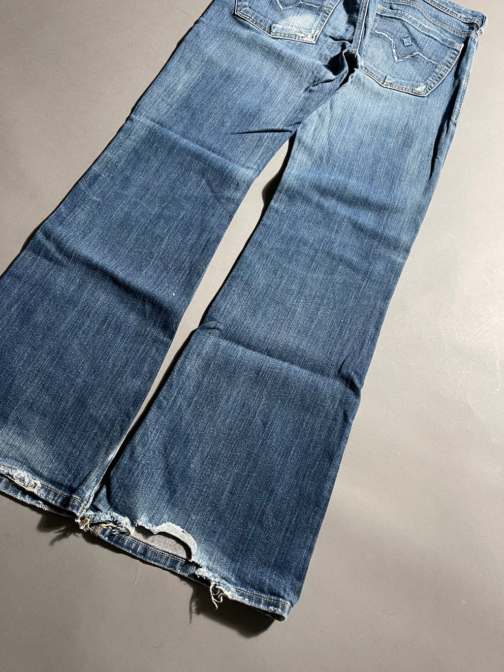 Diesel Vintage Y2K Straight Leg Baggy Jeans Distressed Faded Used Look M Unisex Women's