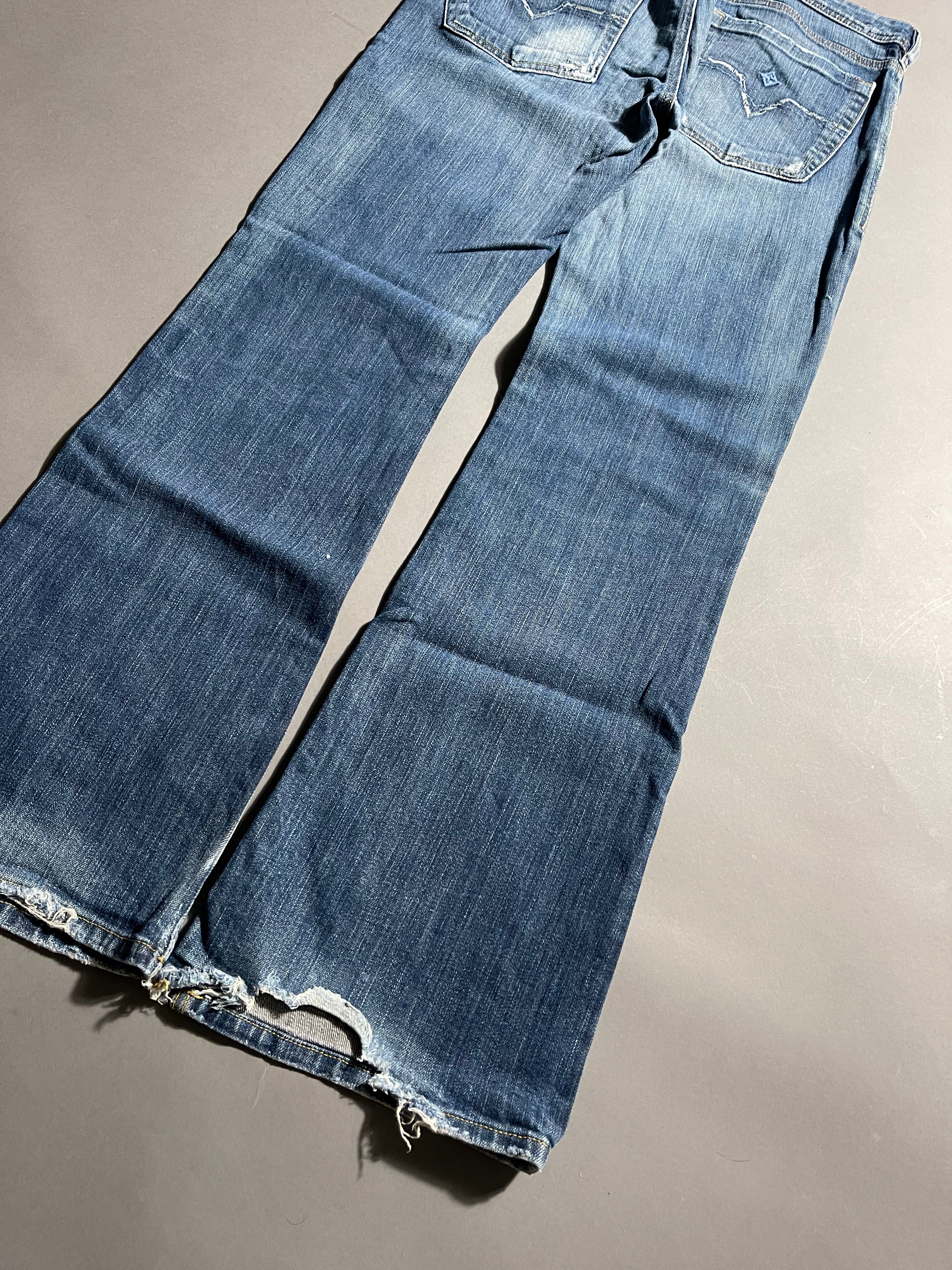 Diesel Vintage Y2K Straight Leg Baggy Jeans Distressed Faded Used Look M Unisex Women's
