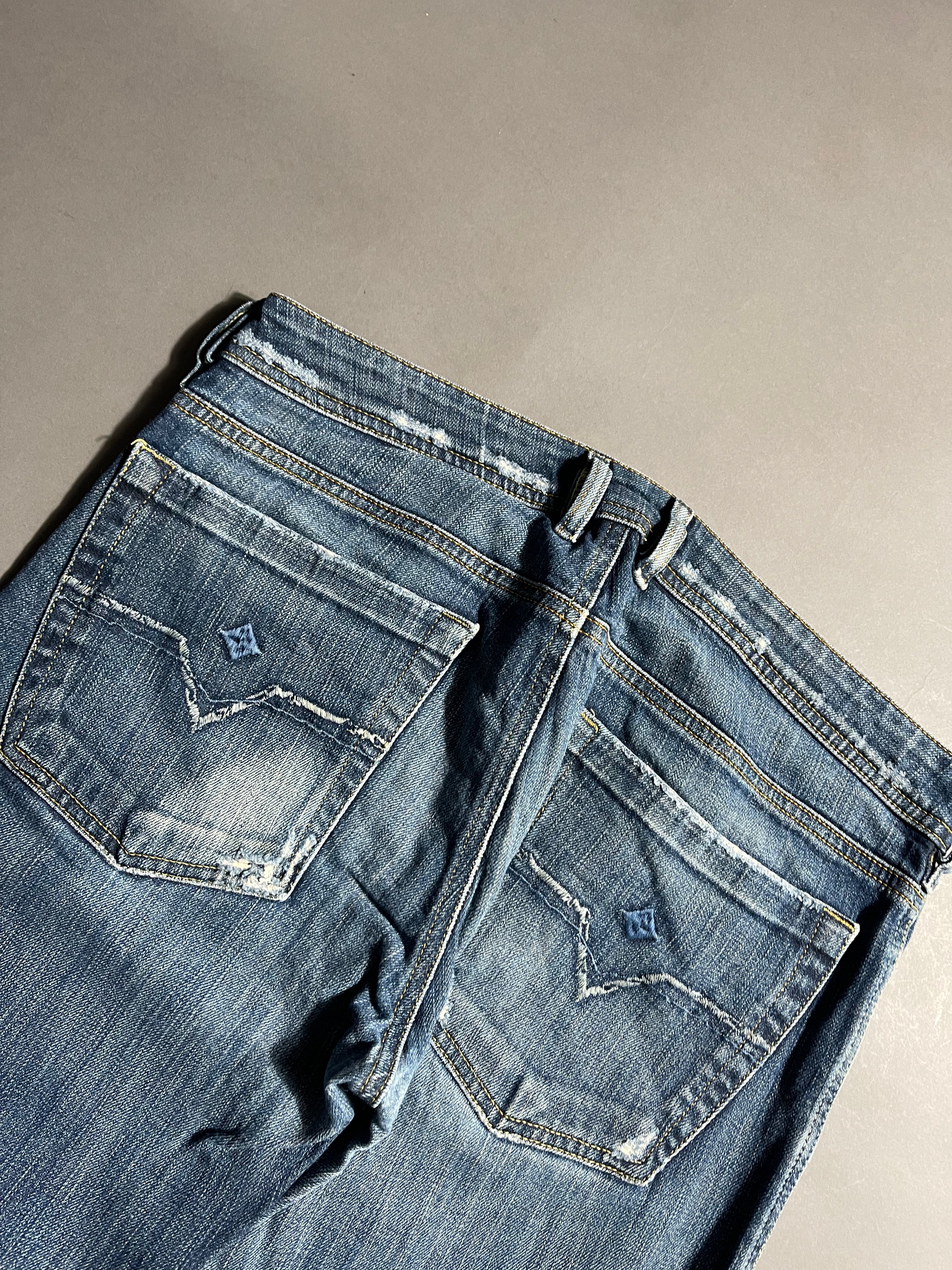 Diesel Vintage Y2K Straight Leg Baggy Jeans Distressed Faded Used Look M Unisex Women's