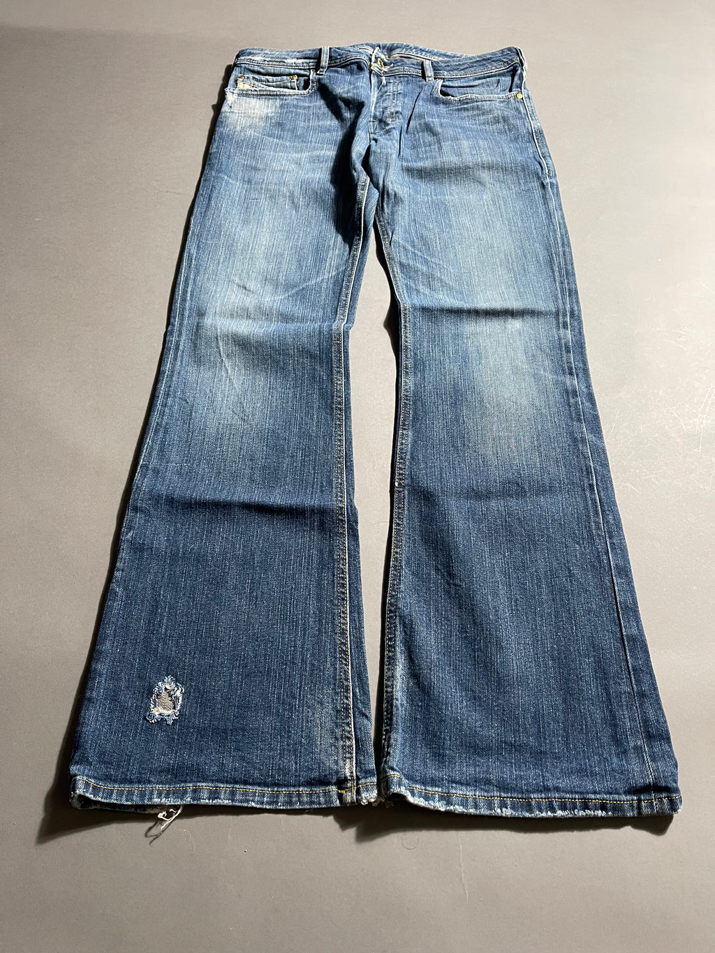 Diesel Vintage Y2K Straight Leg Baggy Jeans Distressed Faded Used Look M Unisex Women's