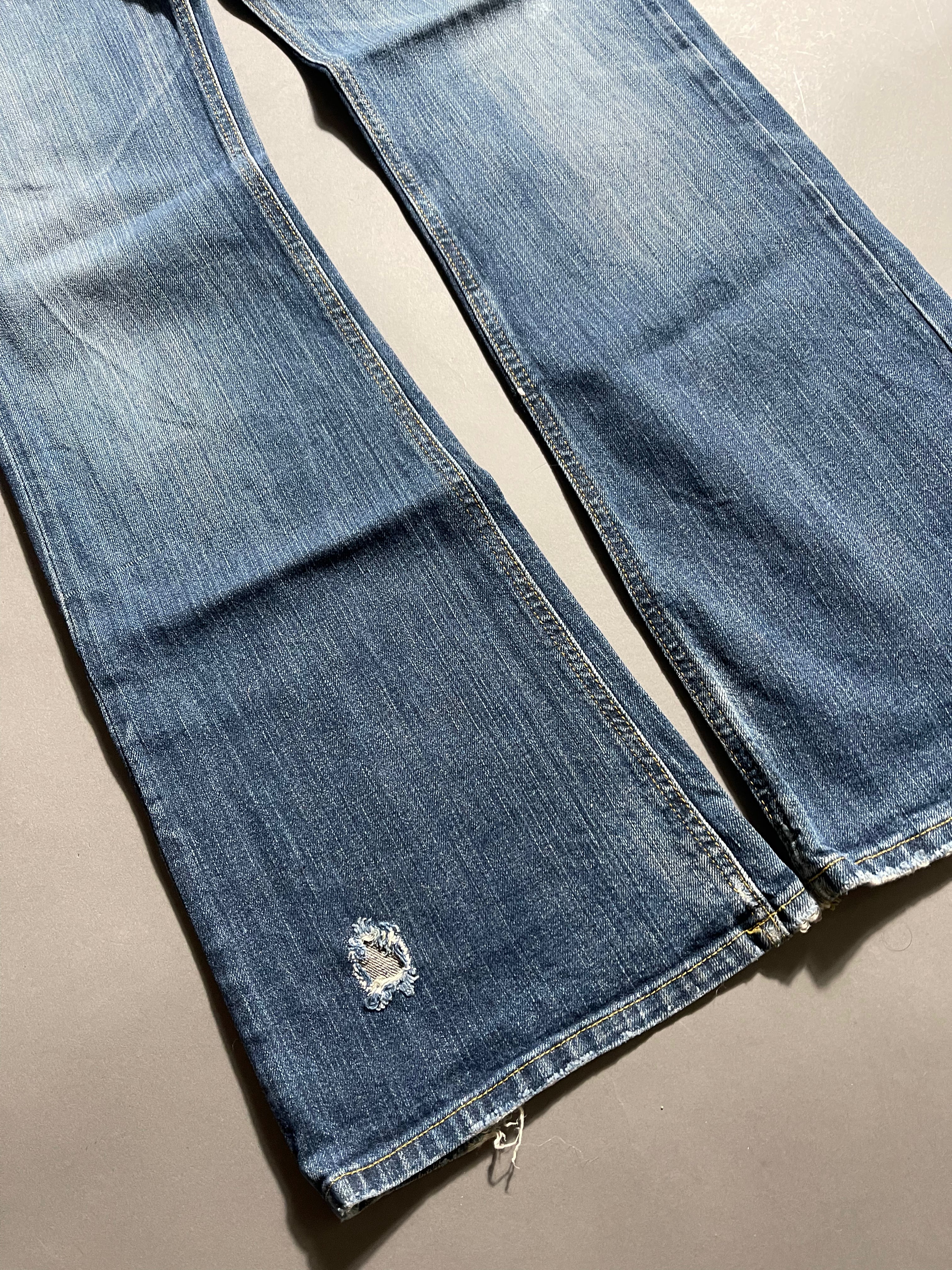 Diesel Vintage Y2K Straight Leg Baggy Jeans Distressed Faded Used Look M Unisex Women's