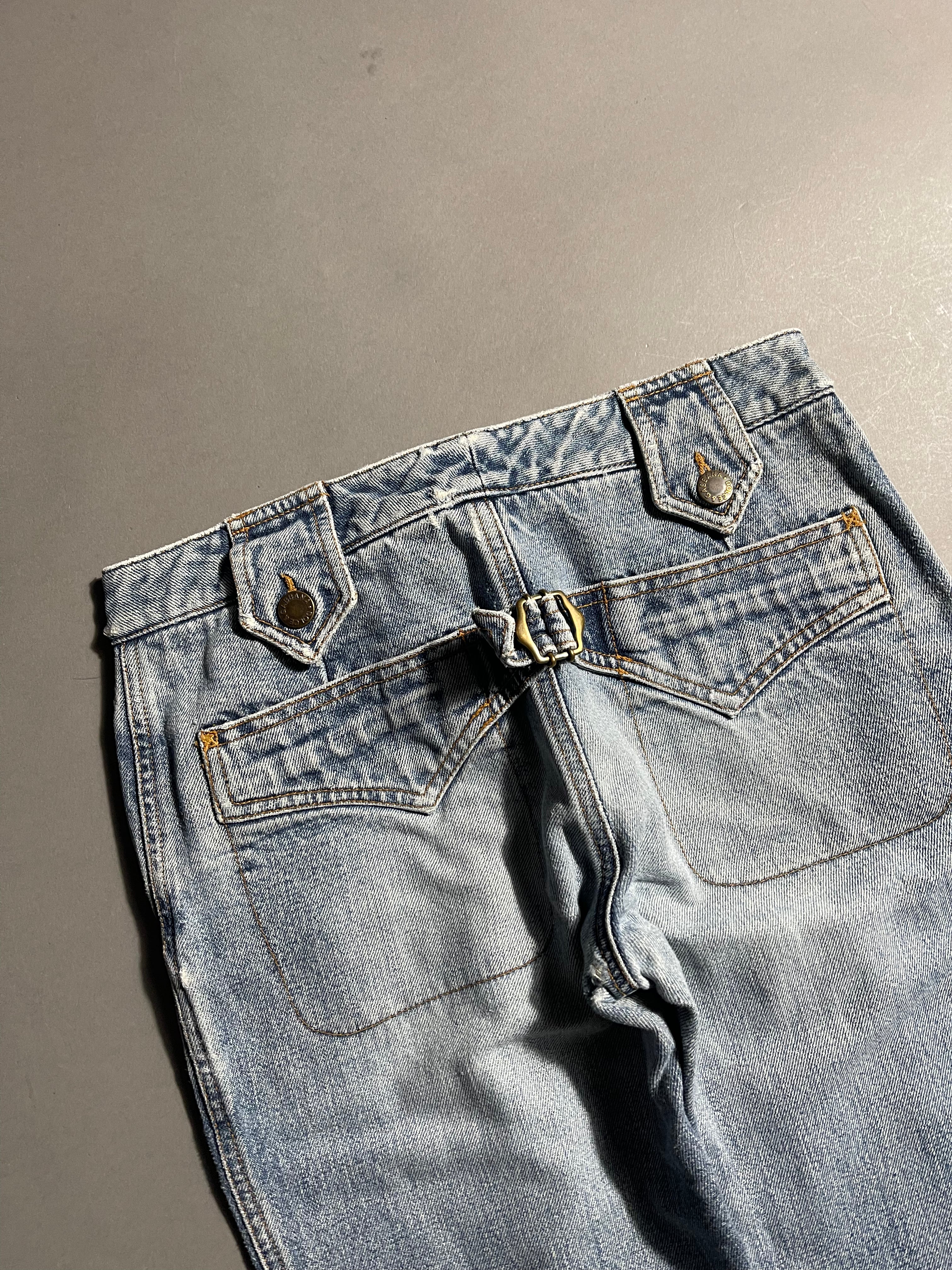Dolce & Gabbana Vintage Y2K Straight Leg Baggy Jeans Faded Look S Unisex Women's