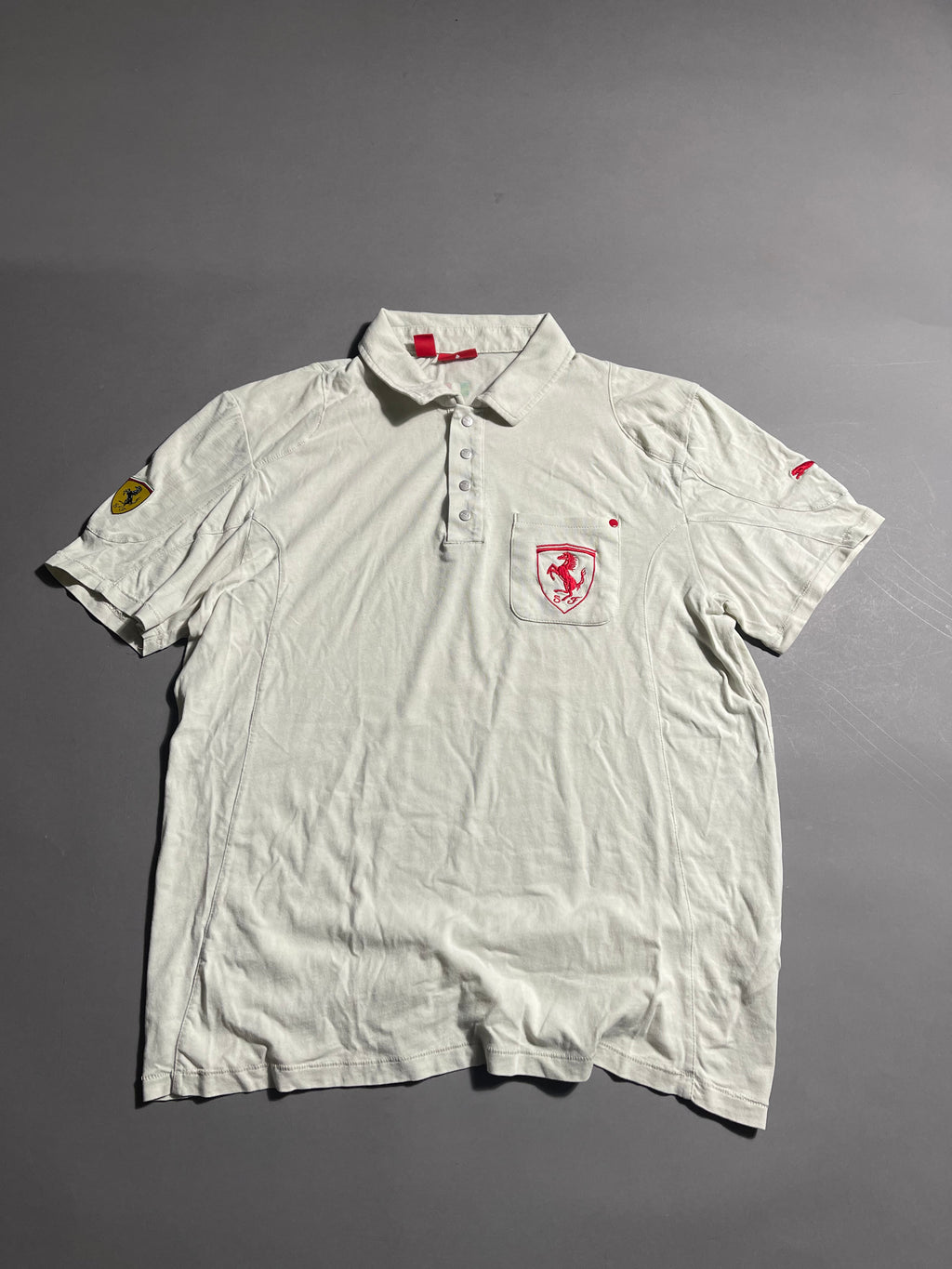 Puma x Ferrari Vintage Y2K Polo Shirt M Mens