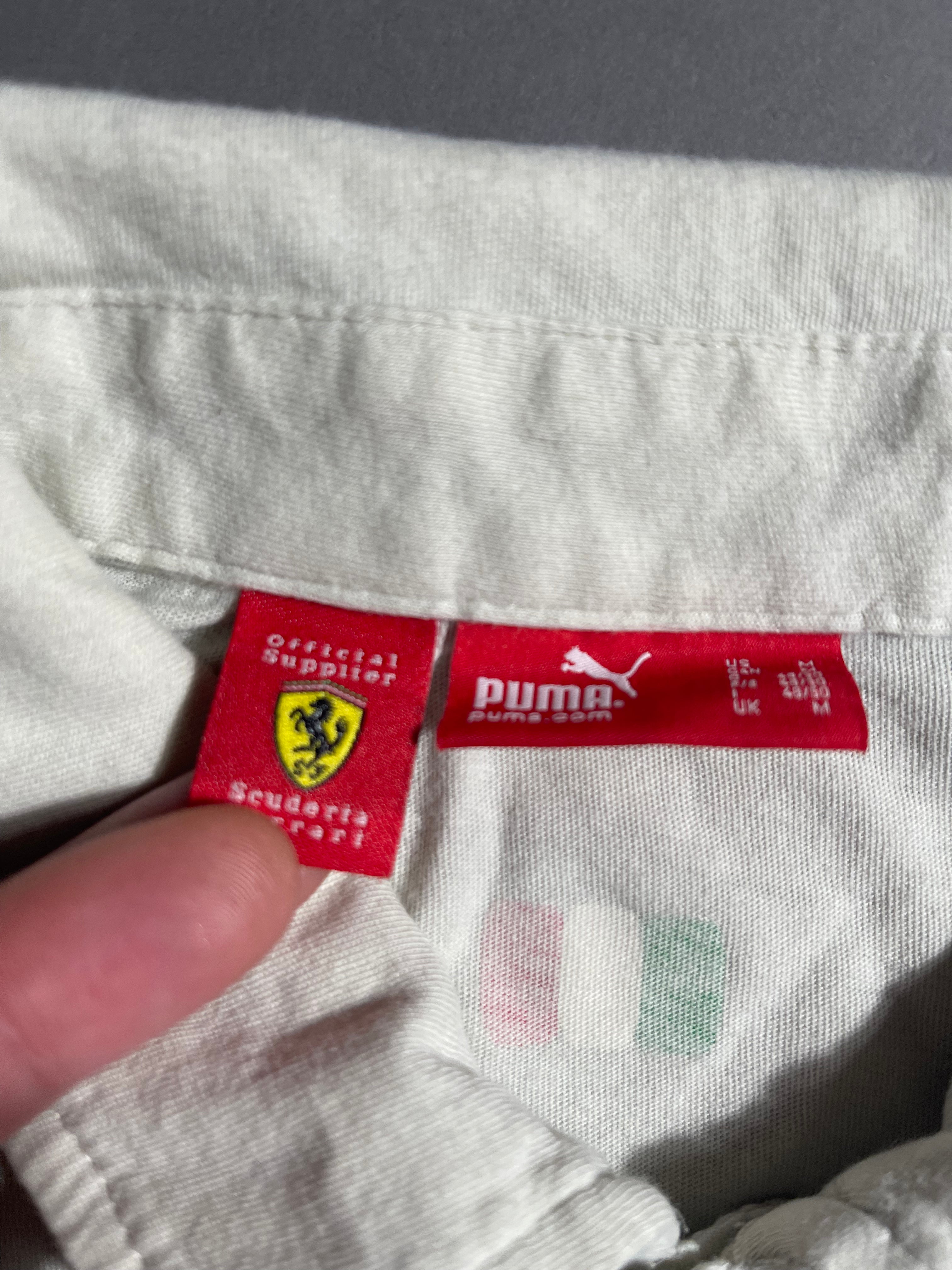 Puma x Ferrari Vintage Y2K Polo Shirt M Mens