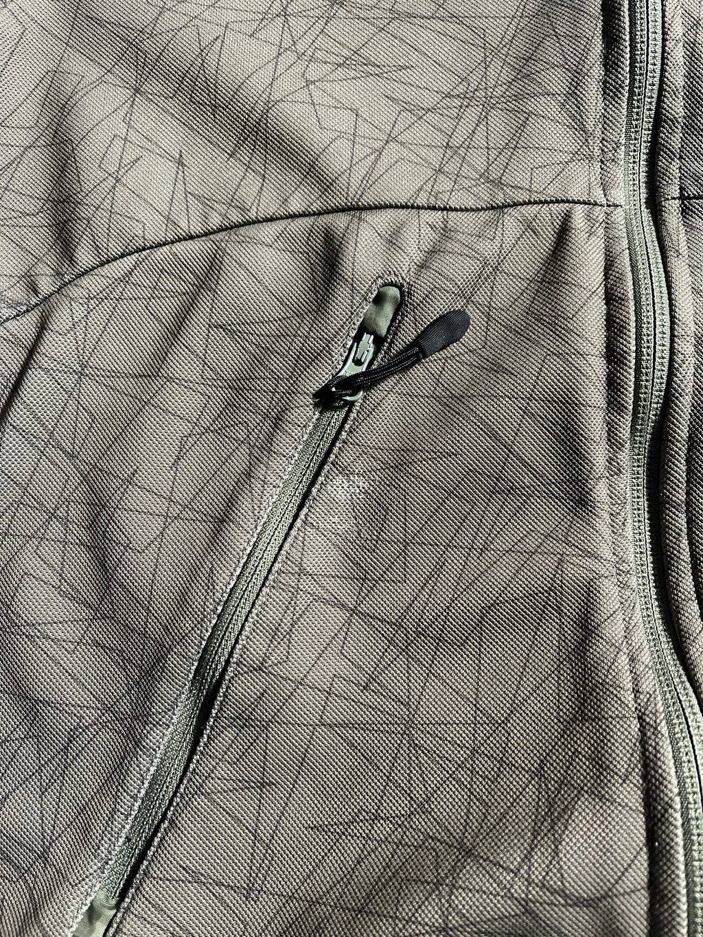 Nike Vintage Y2K Zip-Hoodie Windbreaker Utility Military Style S Mens