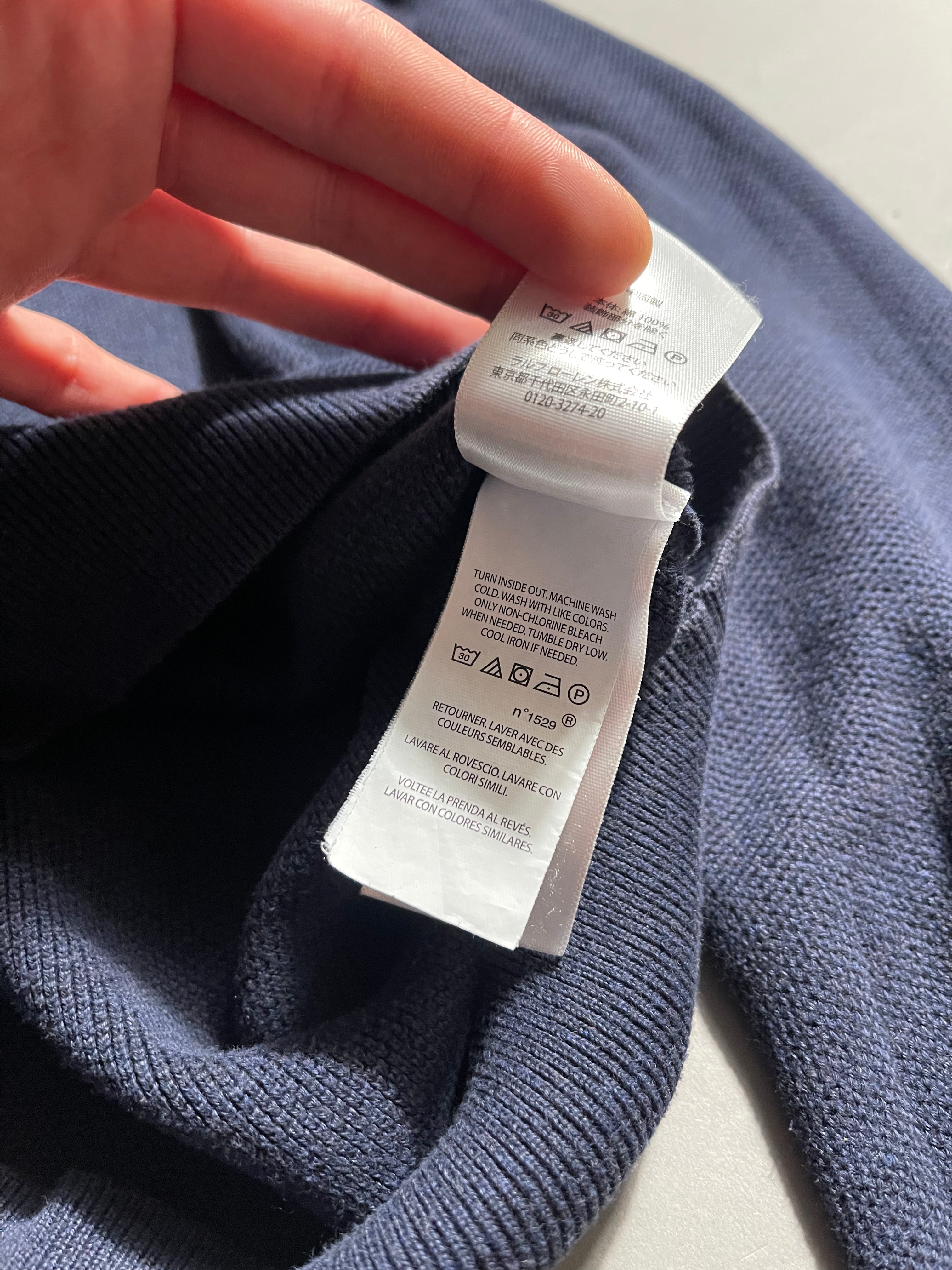 Polo Ralph Lauren Vintage Sweatshirt 1/4 Zip S Mens