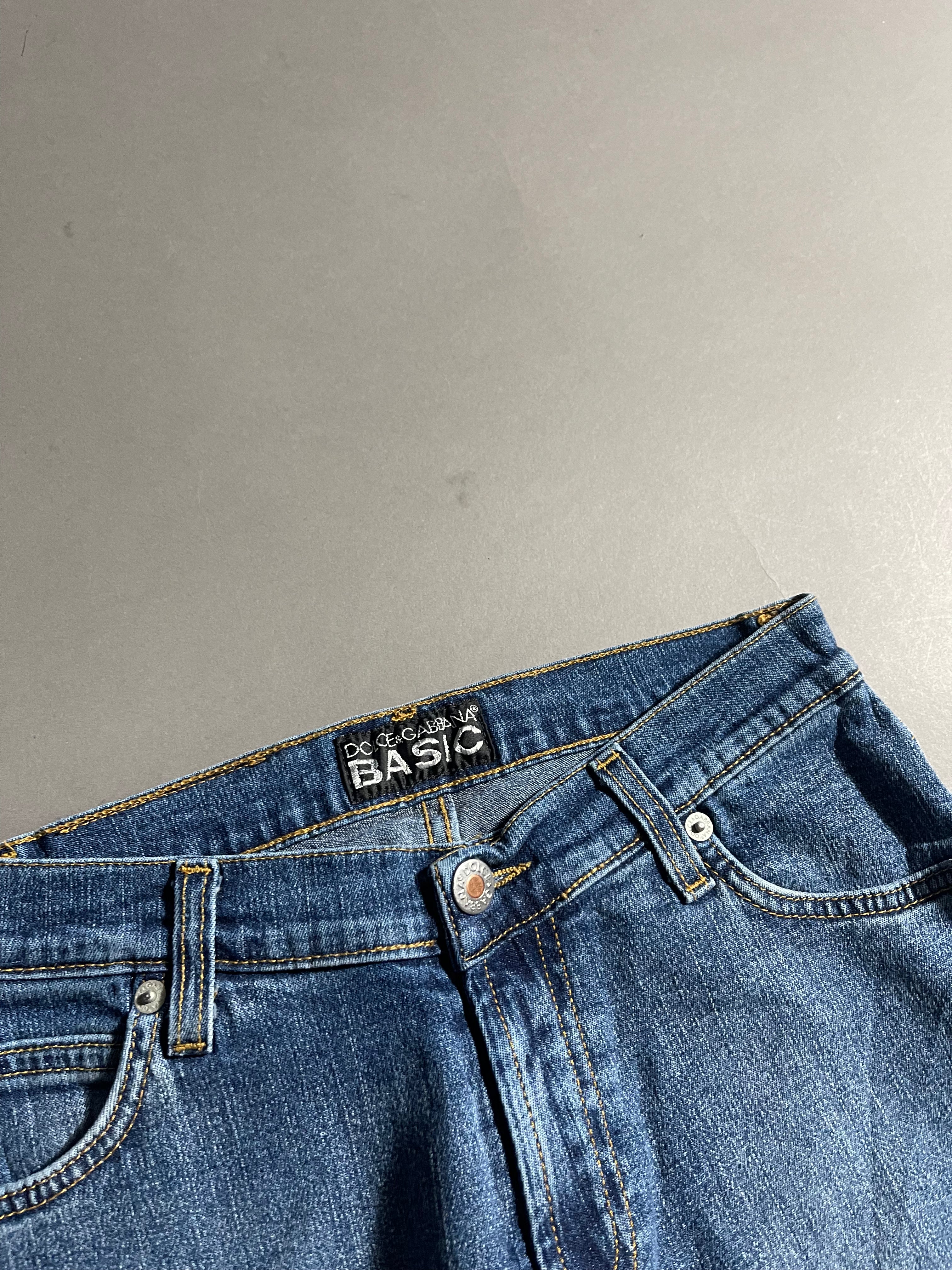 Dolce & Gabbana Vintage Y2K Straight Leg Baggy Jeans M Unisex Womens