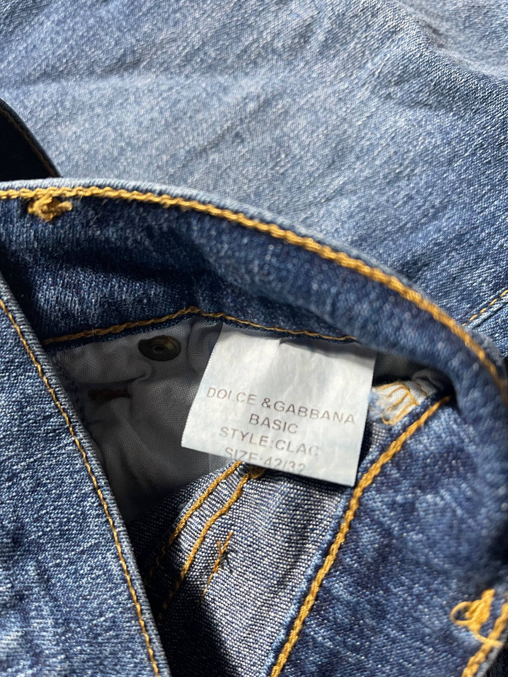 Dolce & Gabbana Vintage Y2K Straight Leg Baggy Jeans M Unisex Womens