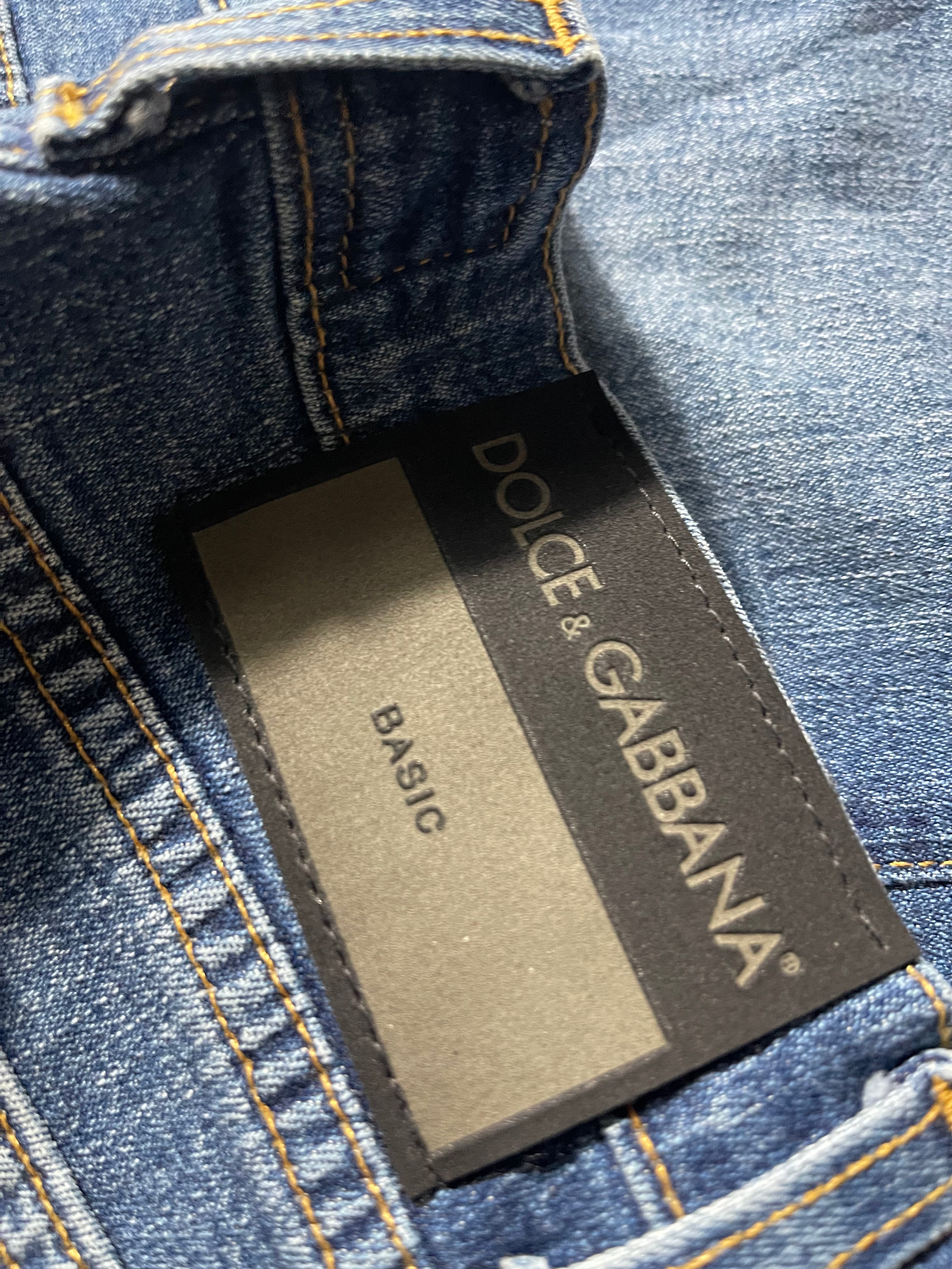 Dolce & Gabbana Vintage Y2K Straight Leg Baggy Jeans M Unisex Womens