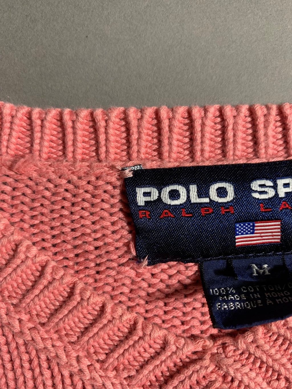 Polo Ralph Lauren Vintage Y2K Sweatshirt Knit M Mens
