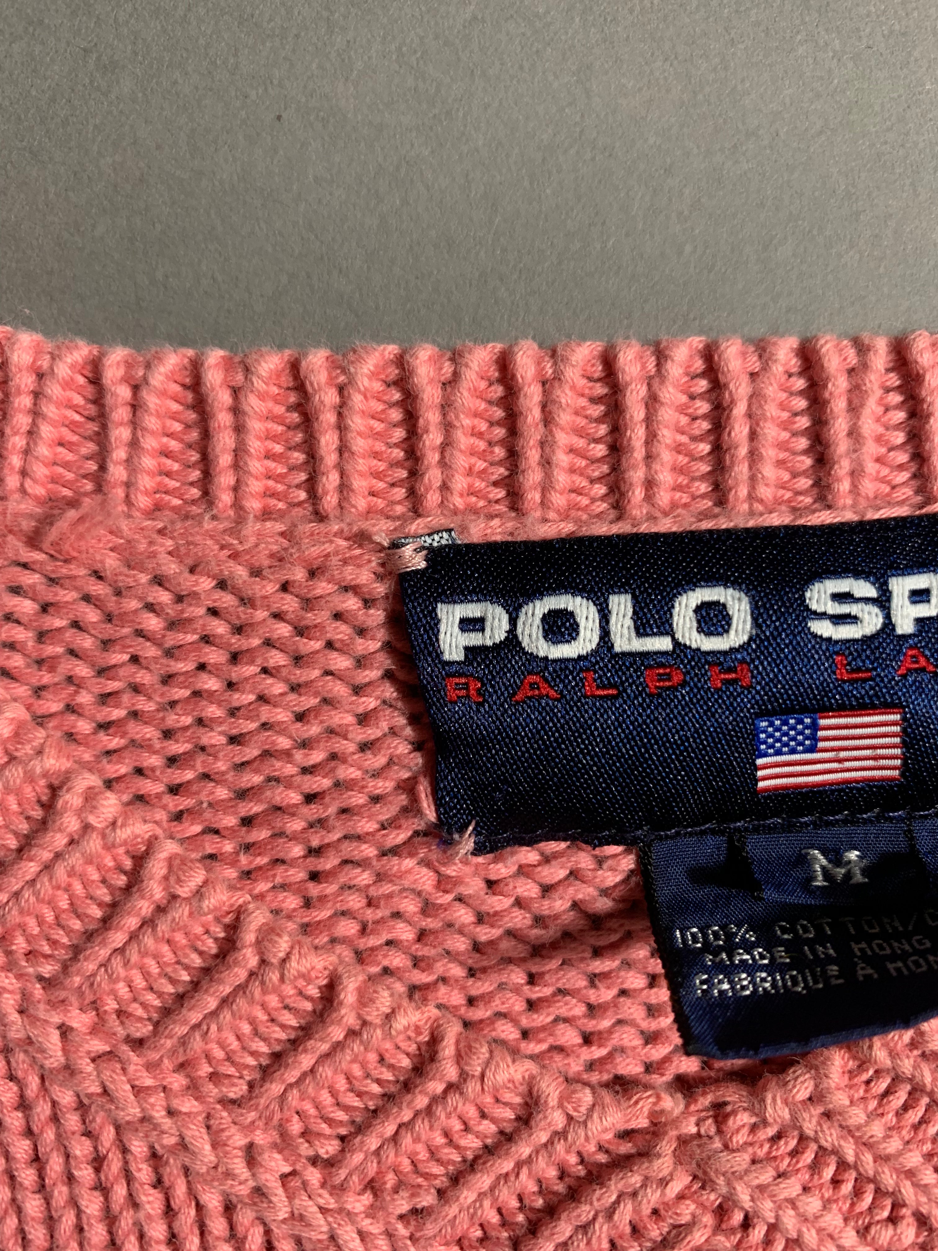 Polo Ralph Lauren Vintage Y2K Sweatshirt Knit M Mens
