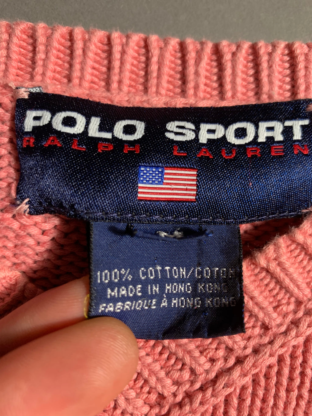 Polo Ralph Lauren Vintage Y2K Sweatshirt Knit M Mens