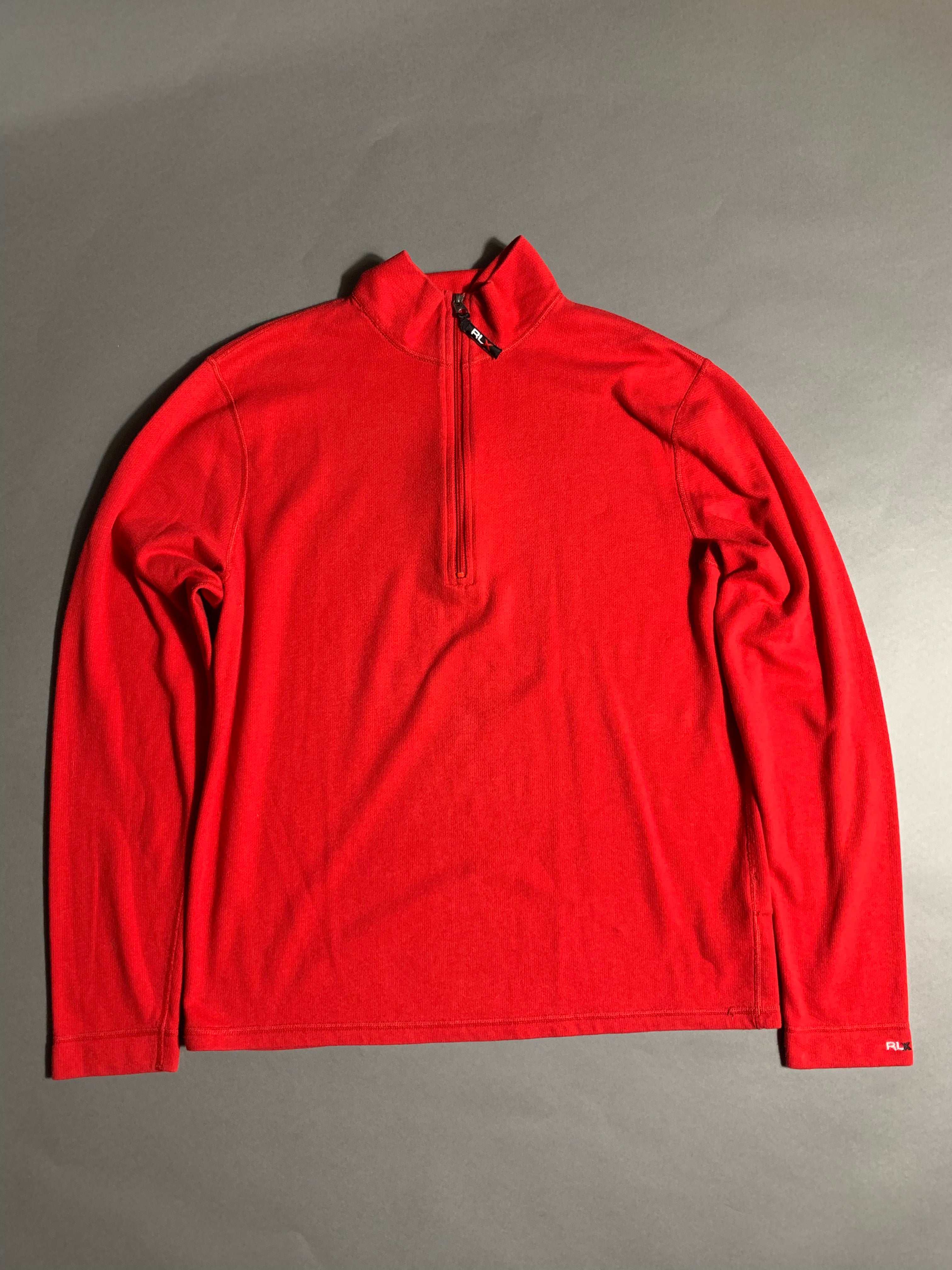 Polo Ralph Lauren X Vintage Y2K Sweatshirt Zip 1/4 Knit M Mens