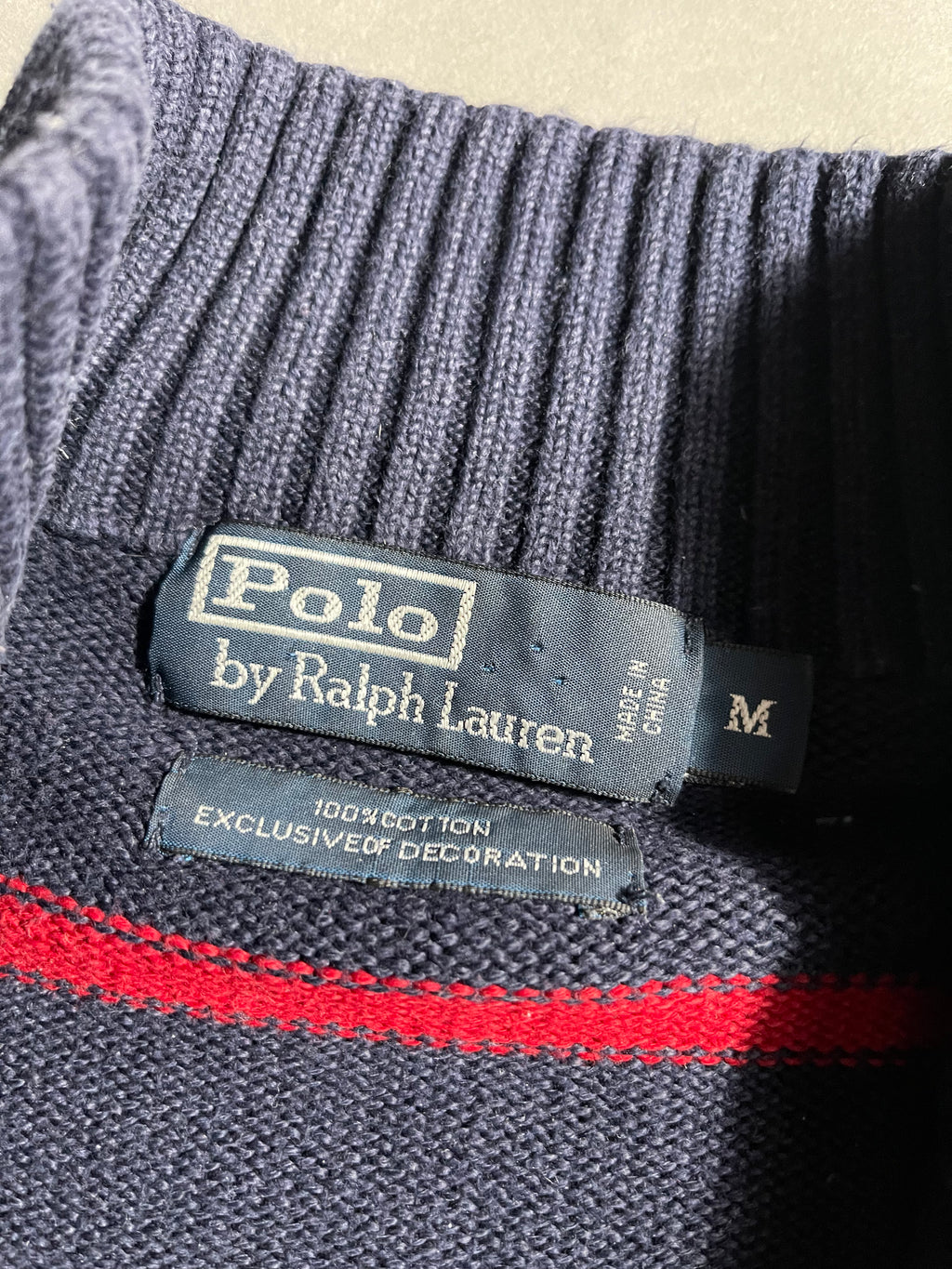 Polo Ralph Lauren Vintage Sweatshirt 1/4 Zip M Mens