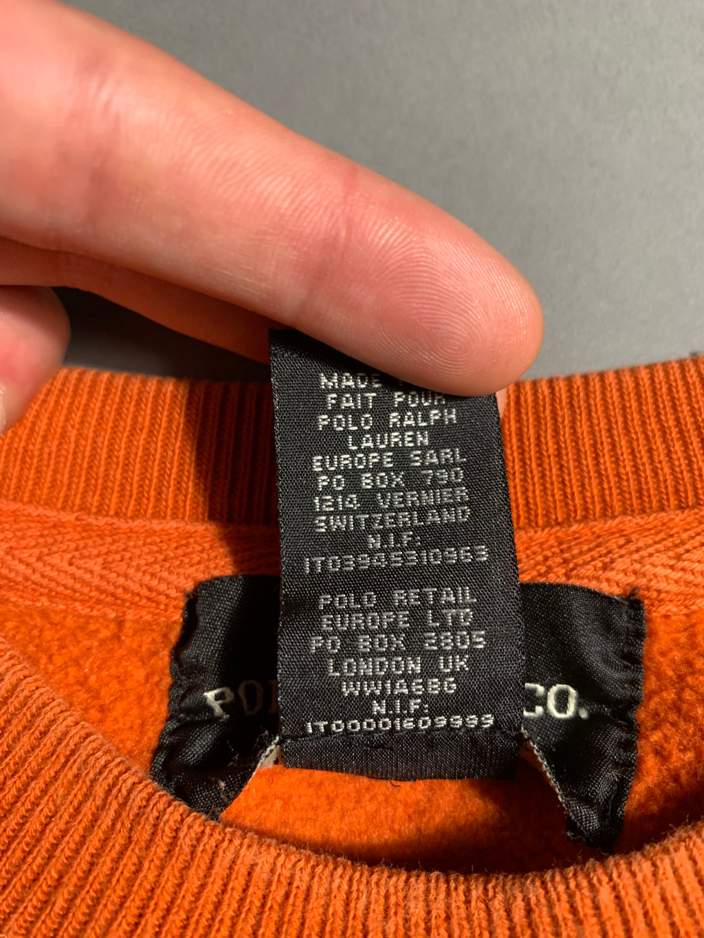 Polo Ralph Lauren Vintage Y2K Sweatshirt Knit L Mens