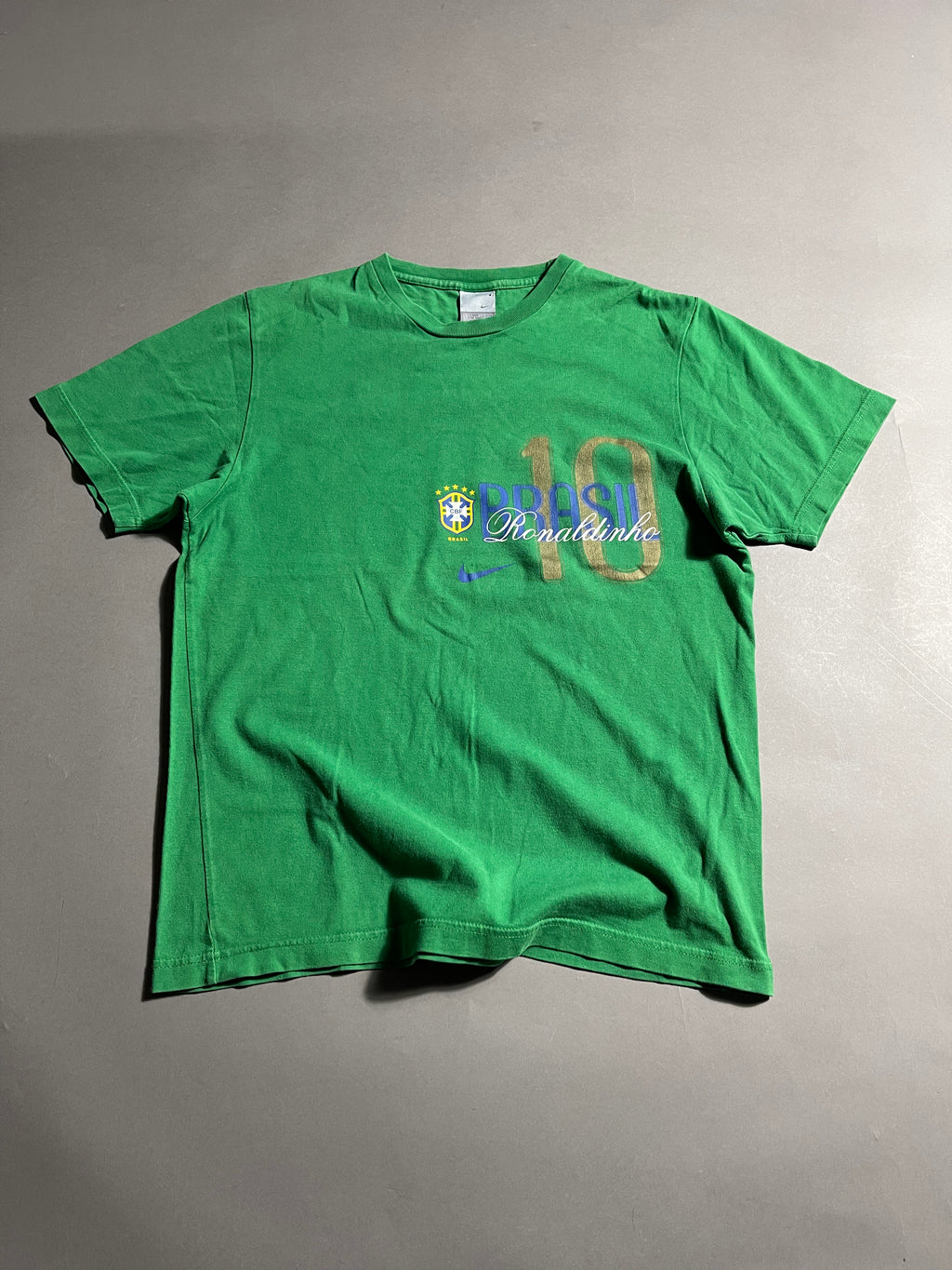 Nike x Brasil x Ronaldinho Vintage Y2K T' M Mens