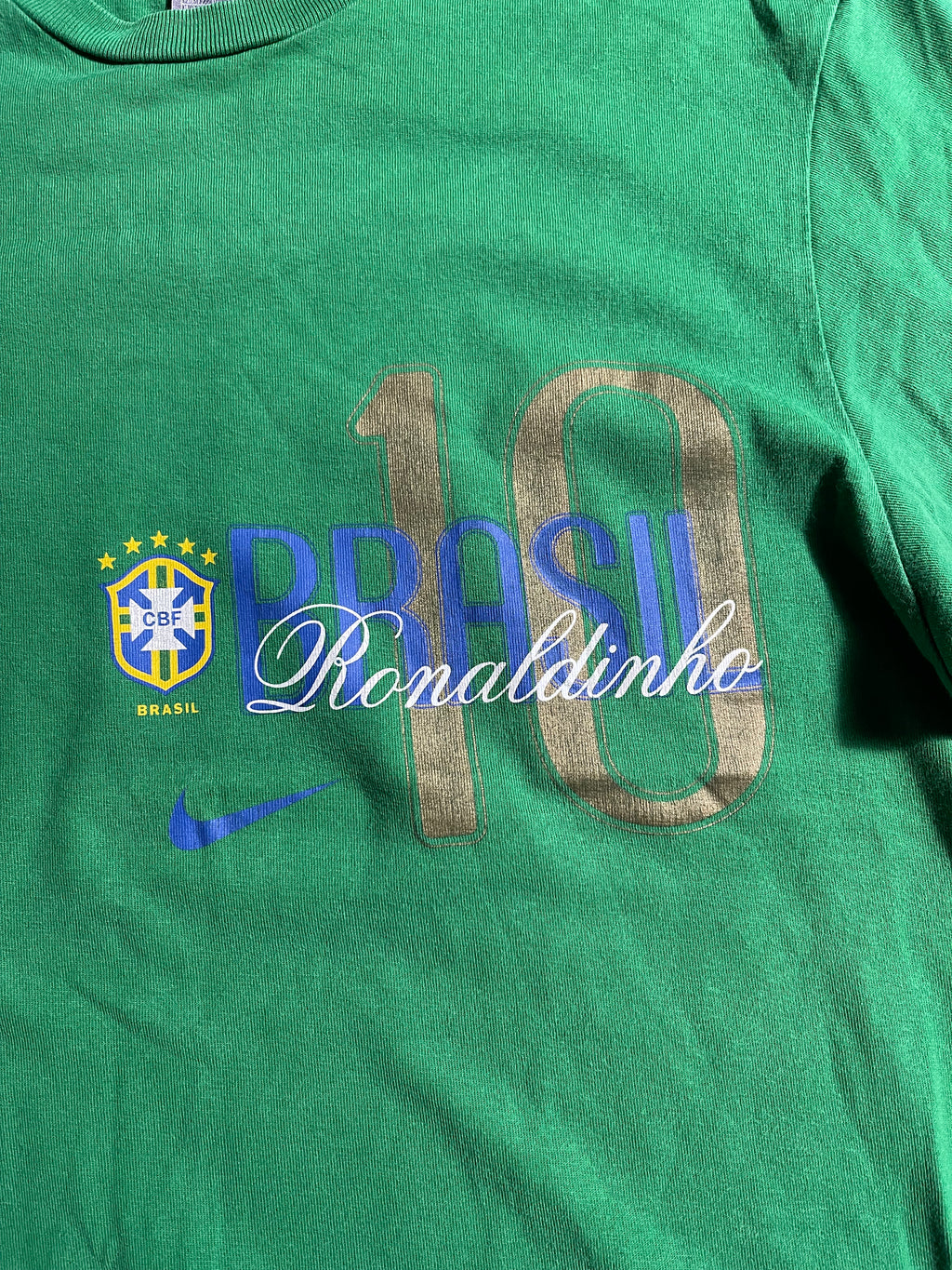 Nike x Brasil x Ronaldinho Vintage Y2K T' M Mens