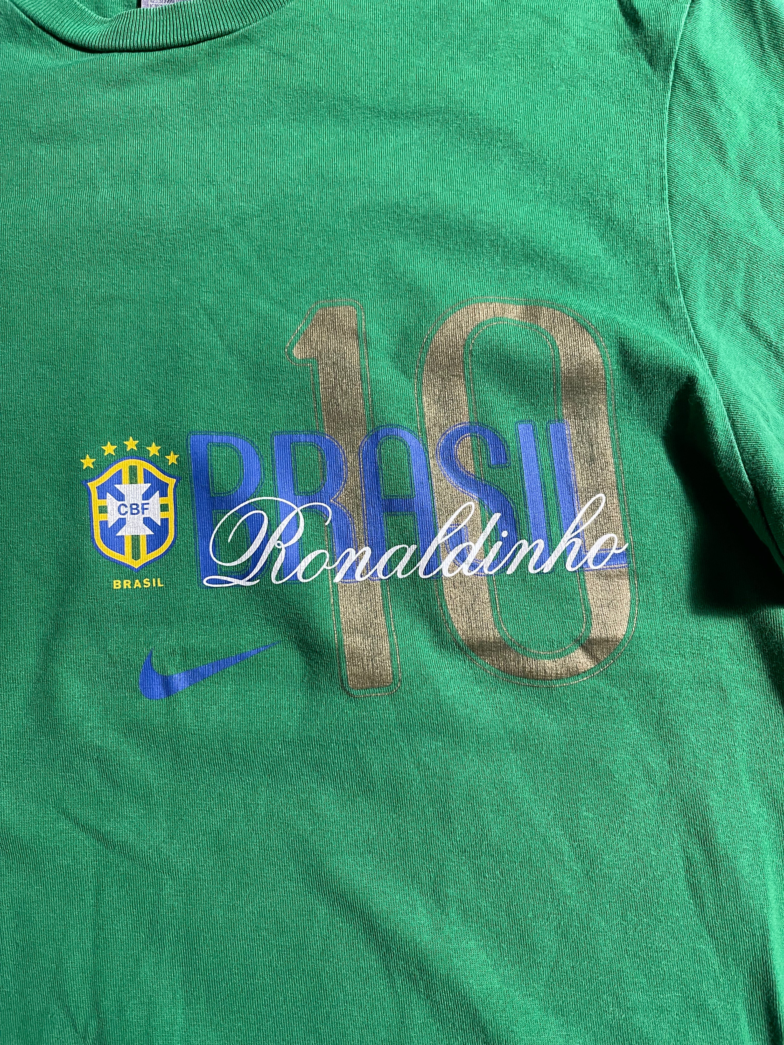 Nike x Brasil x Ronaldinho Vintage Y2K T' M Mens
