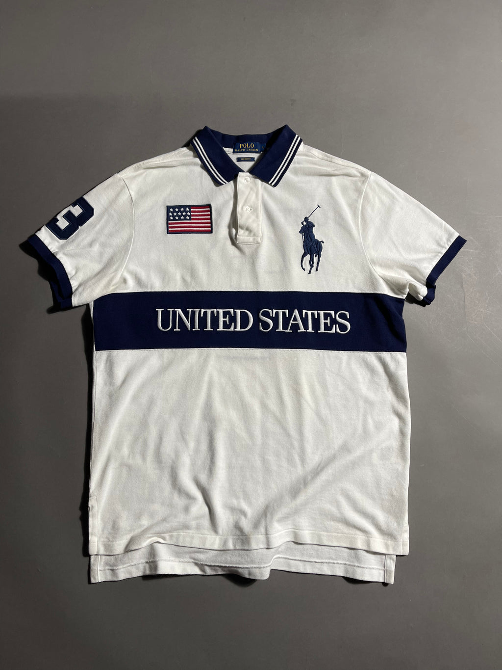 Polo Ralph Lauren USA Y2K Polo Shirt L Mens