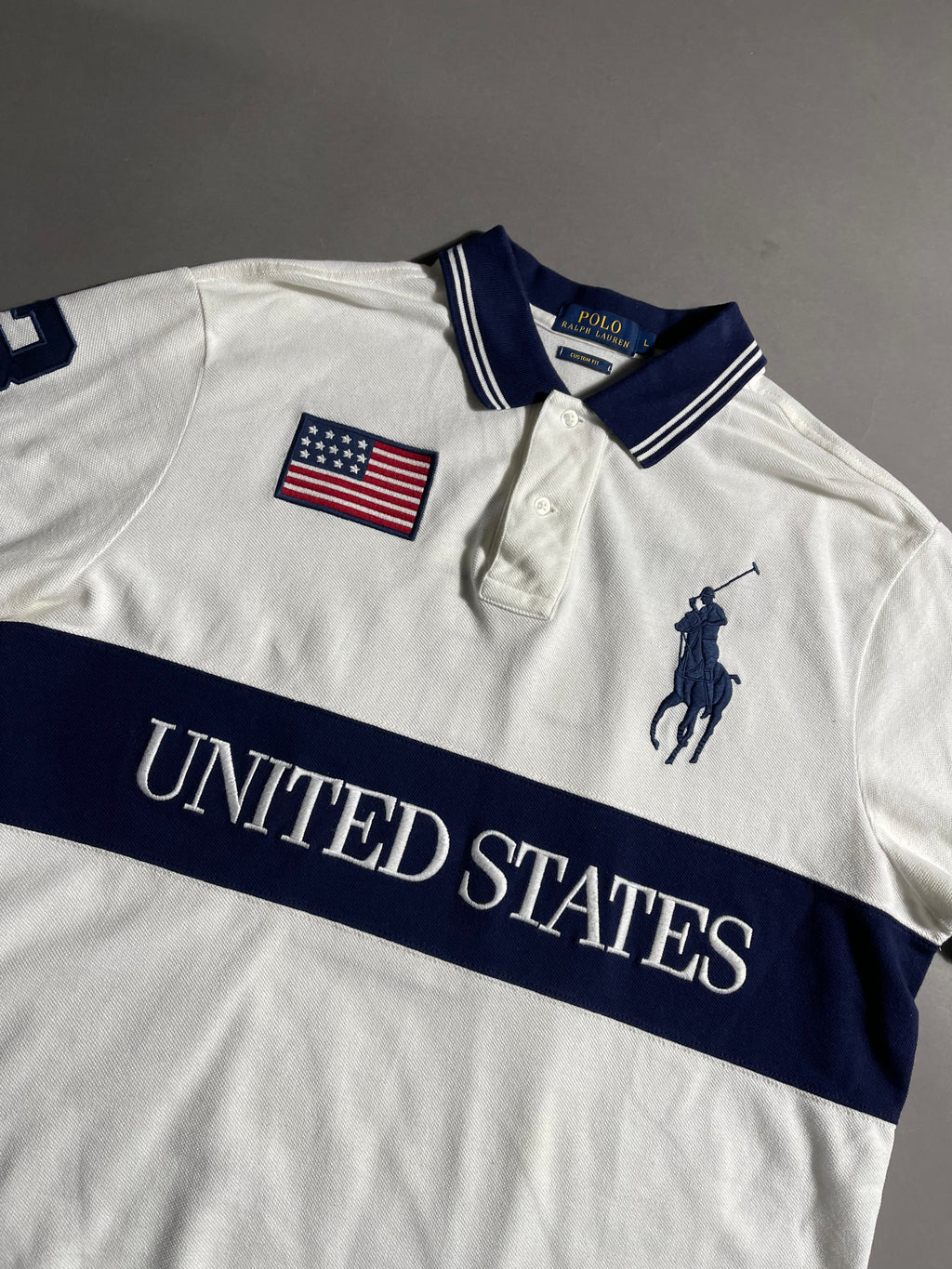 Polo Ralph Lauren USA Y2K Polo Shirt L Mens