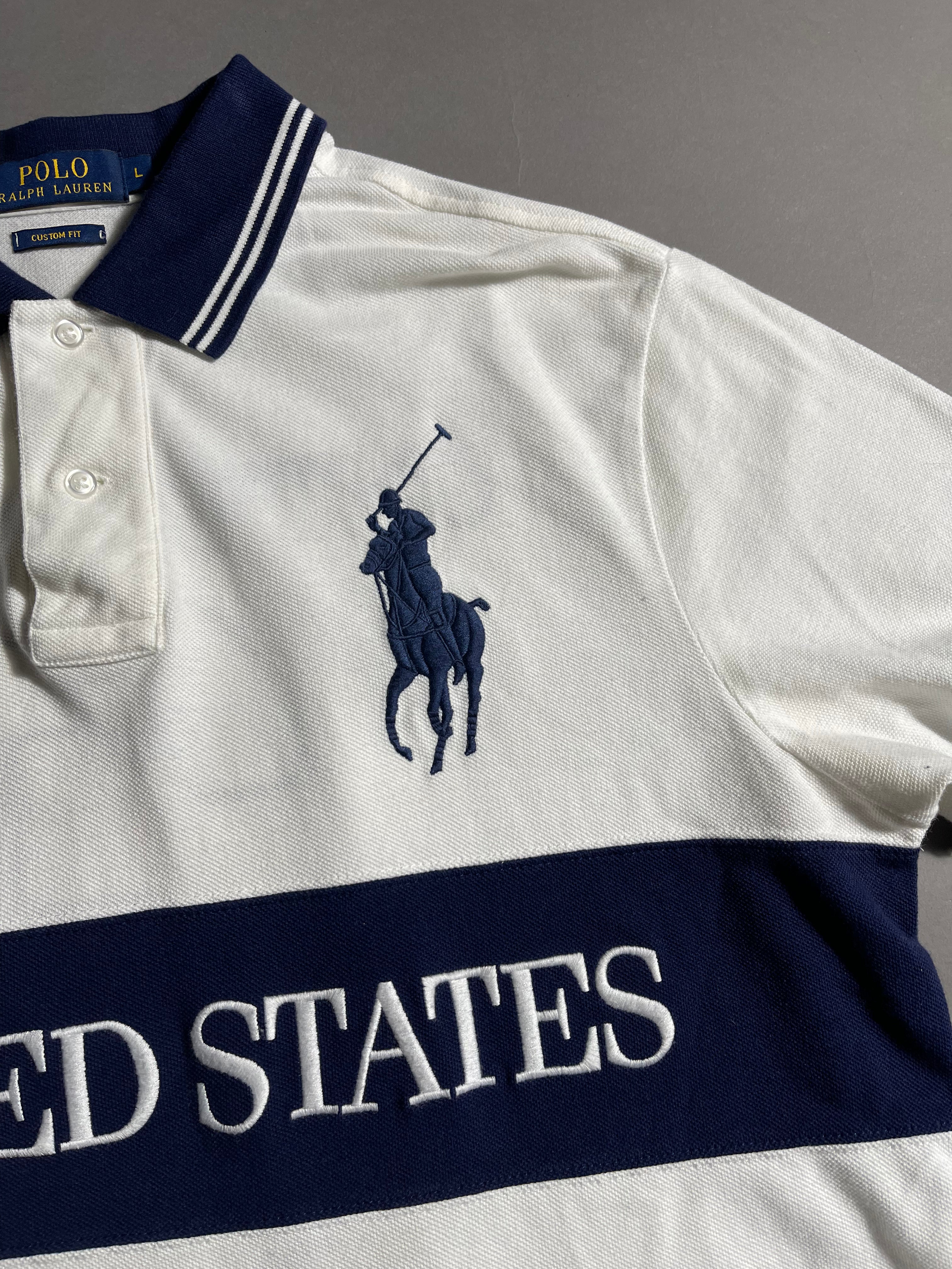 Polo Ralph Lauren USA Y2K Polo Shirt L Mens