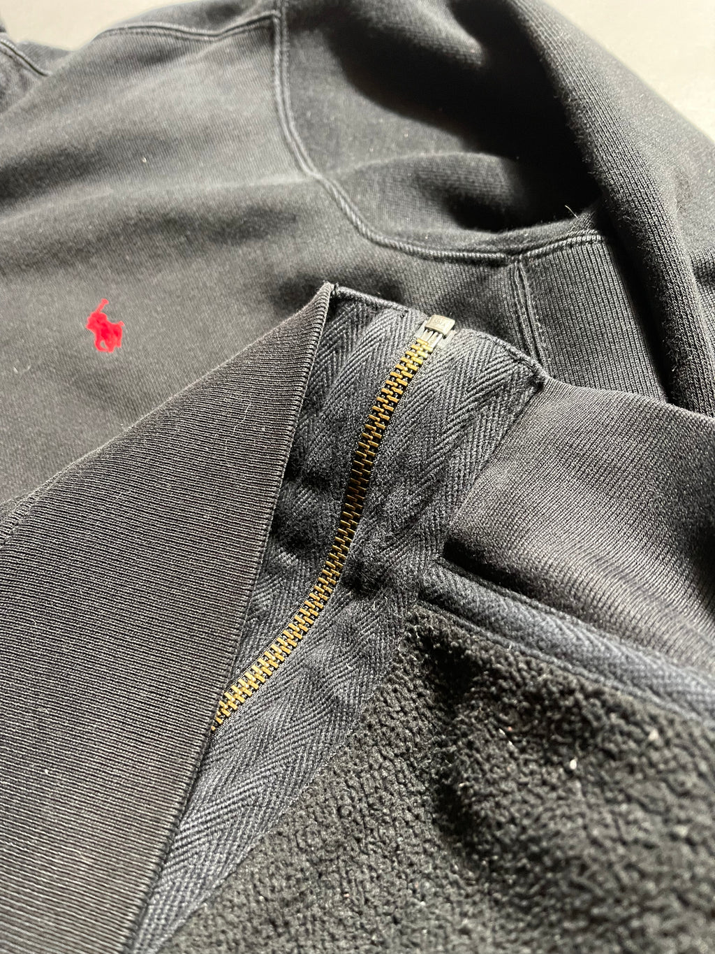 Polo Ralph Lauren Vintage Y2K Zip Hoodie L Mens