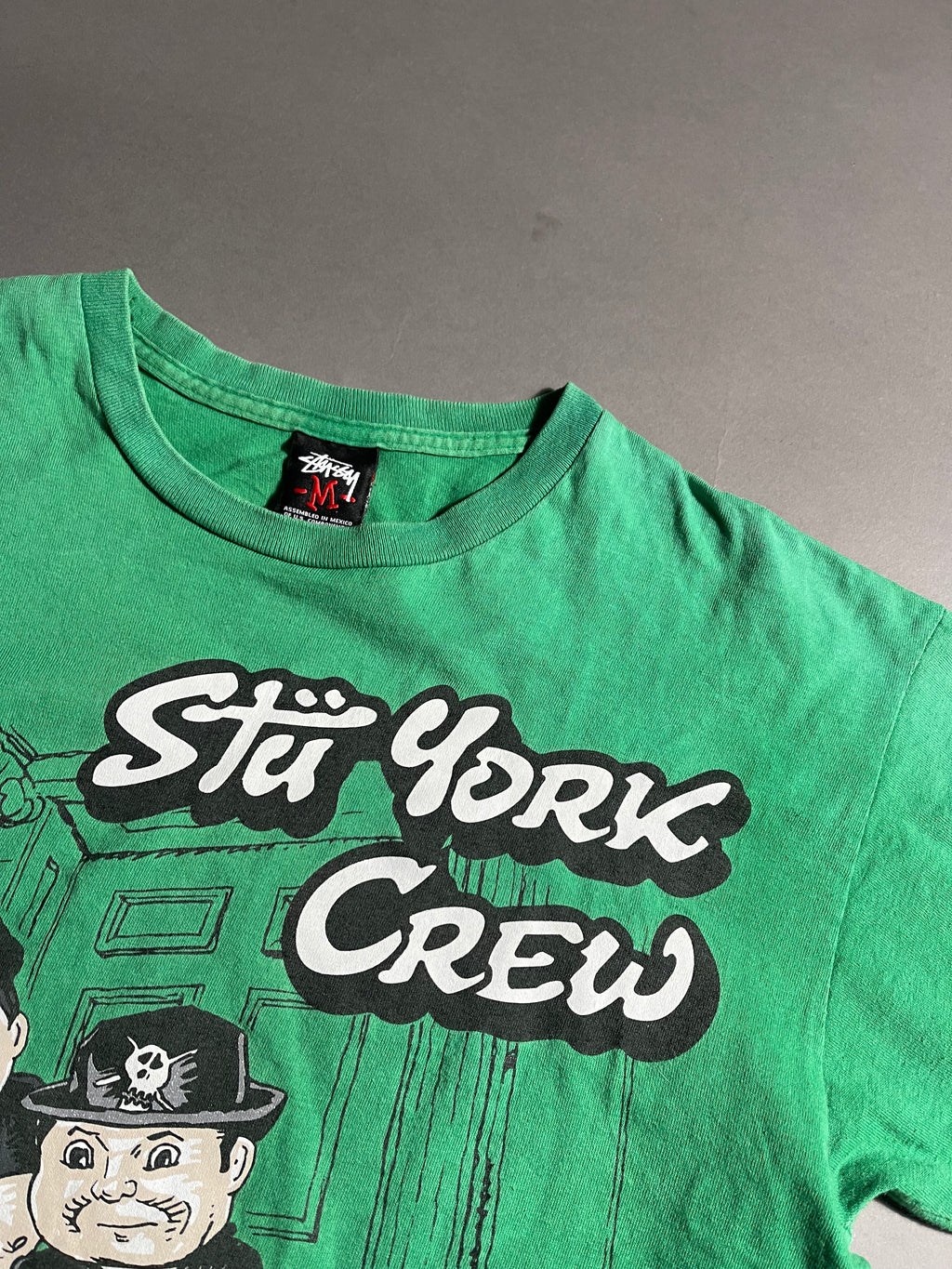 Stüssy x Stü York Crew Vintage Y2K T' M Mens