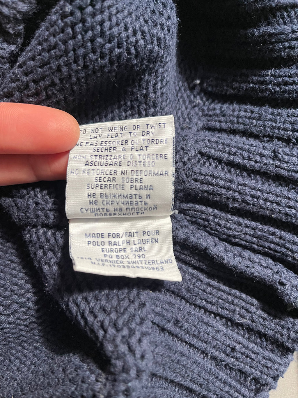 Polo Ralph Lauren Vintage Y2K Knit Sweat Jacket L Mens