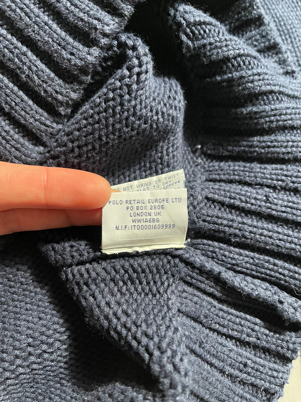 Polo Ralph Lauren Vintage Y2K Knit Sweat Jacket L Mens