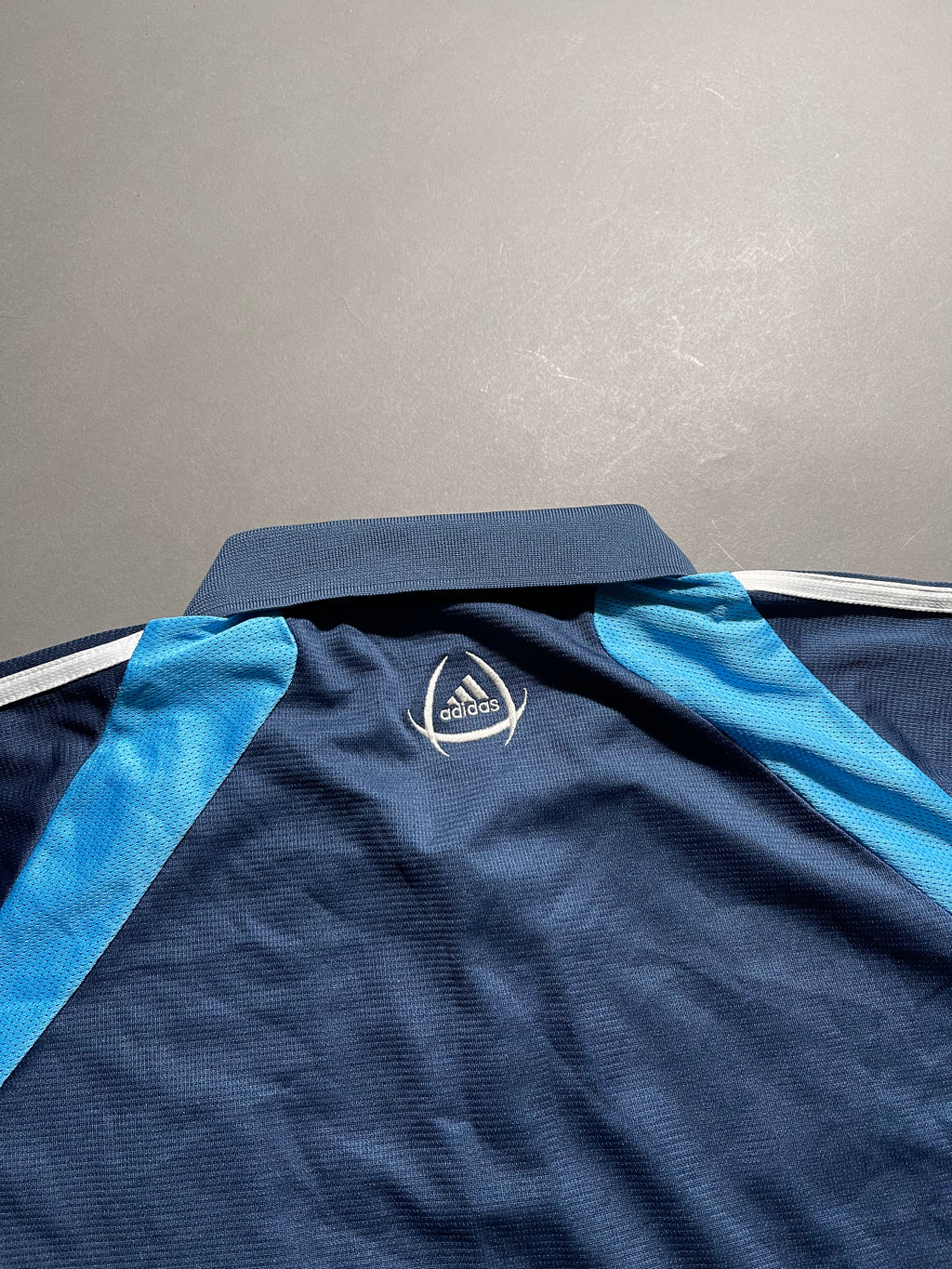Adidas x Olympique Marseille Vintage Y2K Polo Shirt L Mens
