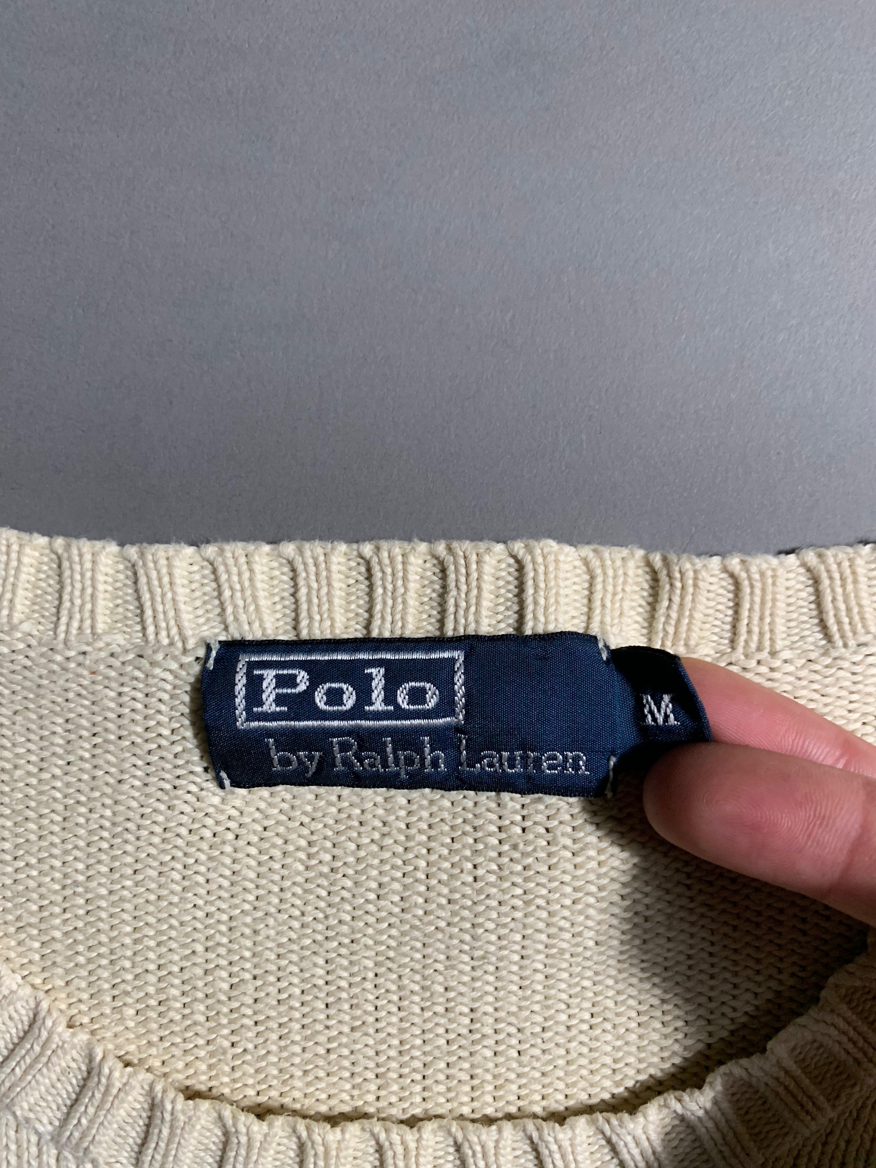 Polo Ralph Lauren Vintage Y2K Sweatshirt Knit M Mens