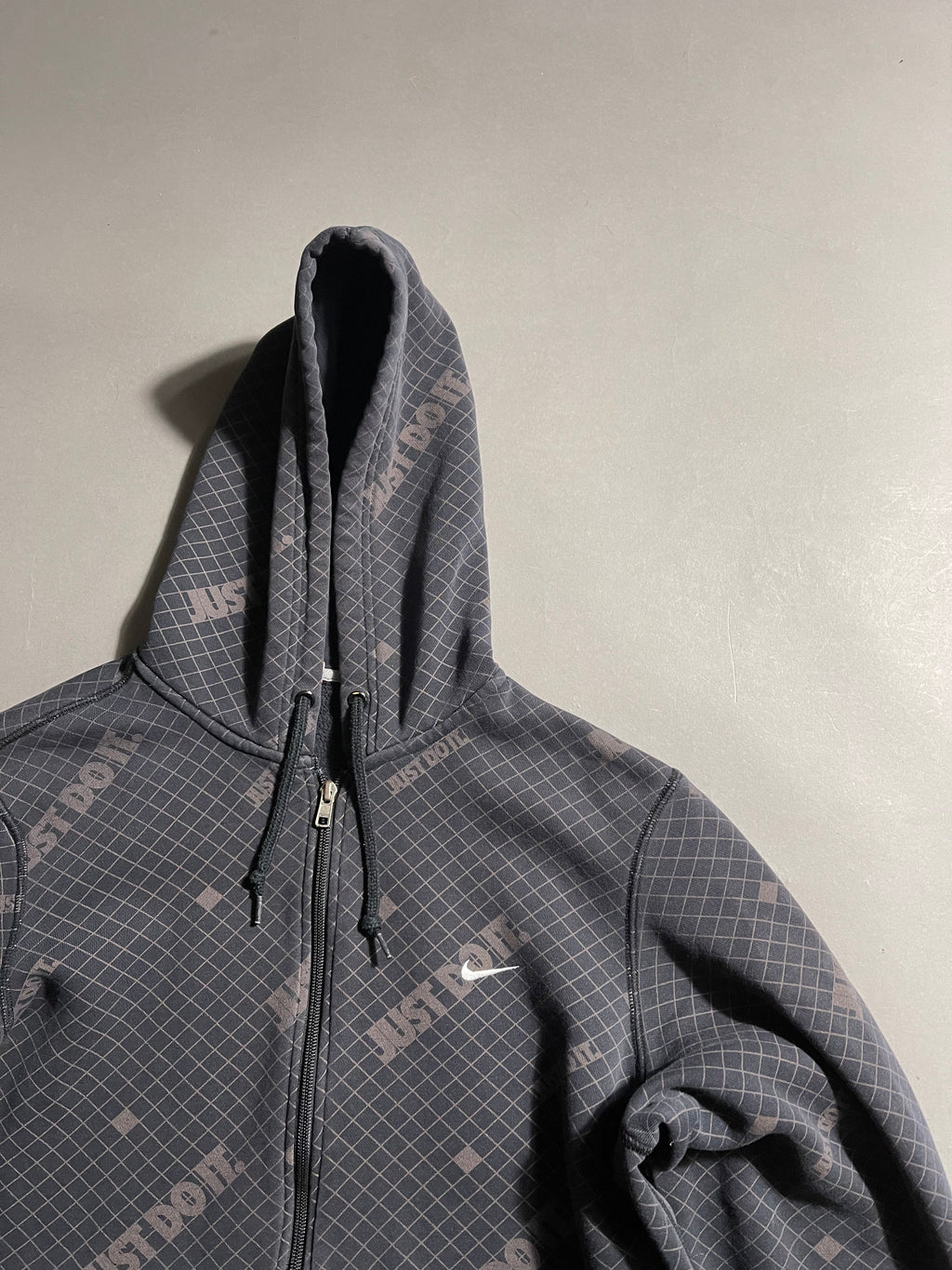 Nike Distressed Vintage Y2K Zip Hoodie M Mens