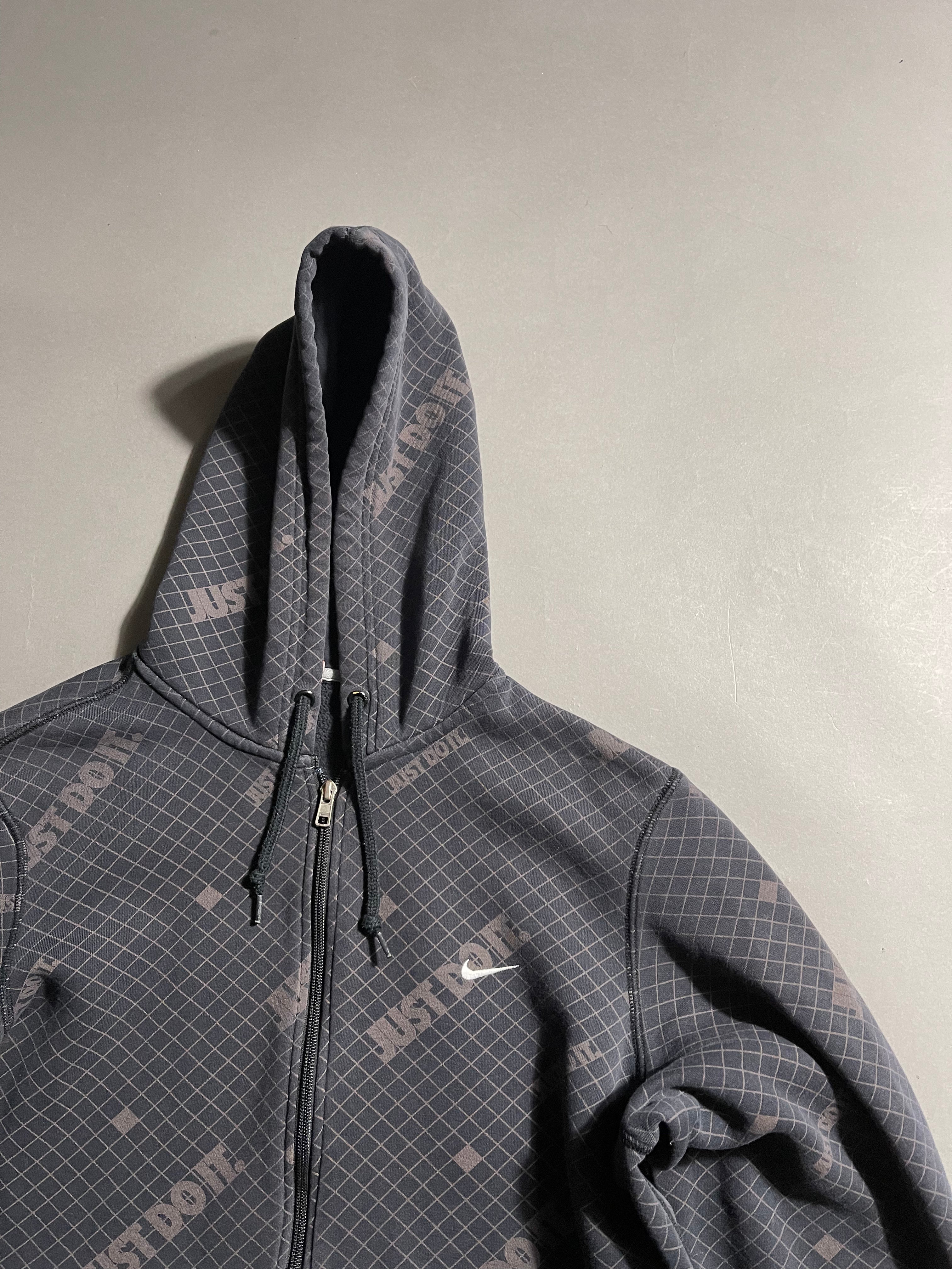 Nike Distressed Vintage Y2K Zip Hoodie M Mens