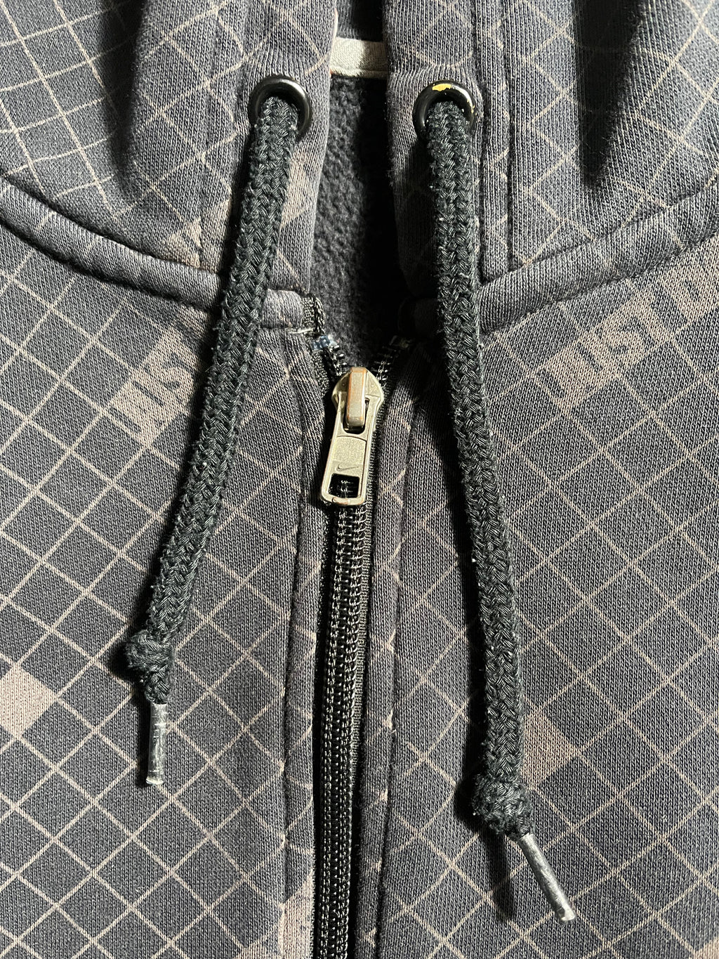 Nike Distressed Vintage Y2K Zip Hoodie M Mens