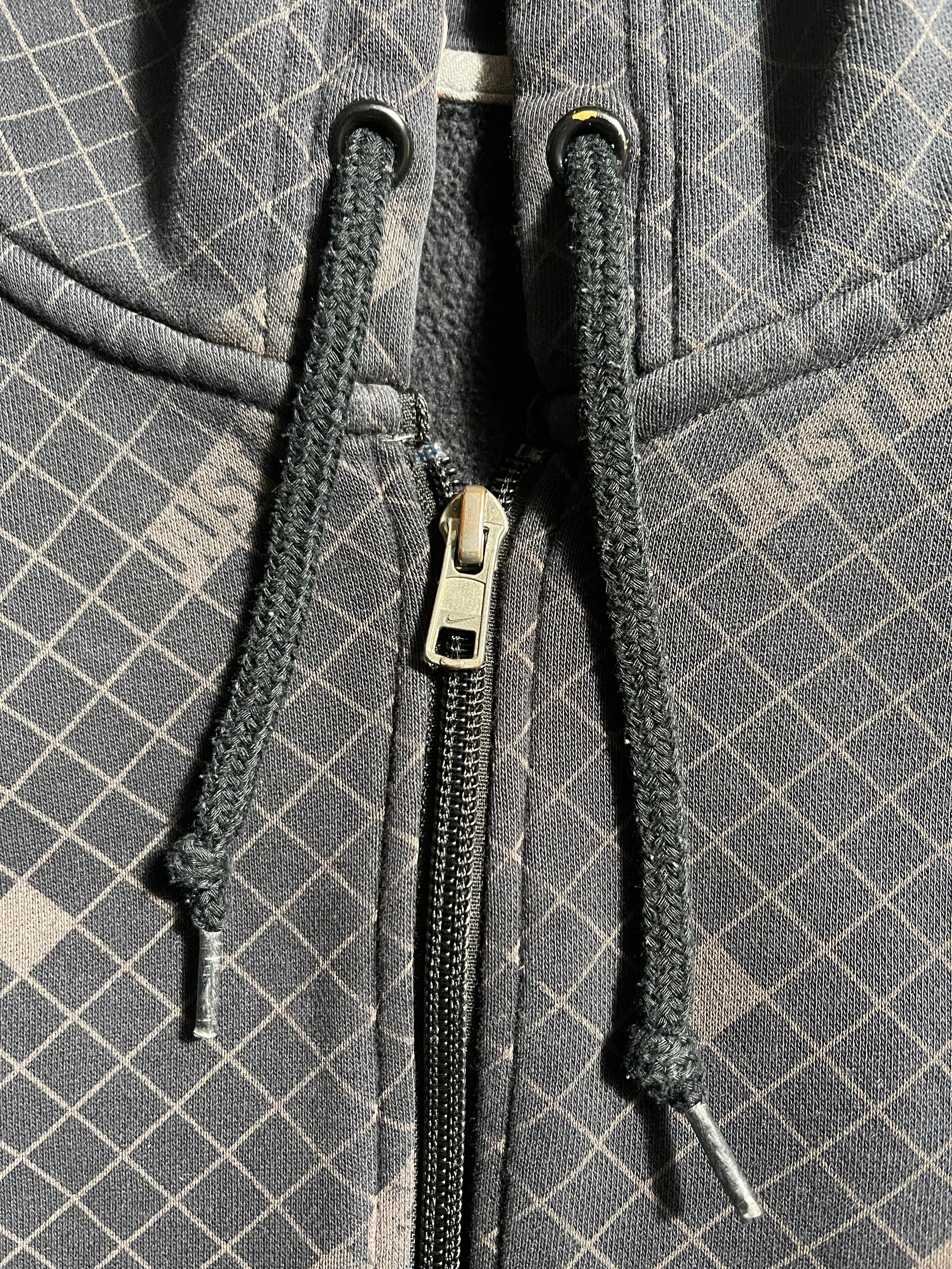 Nike Distressed Vintage Y2K Zip Hoodie M Mens