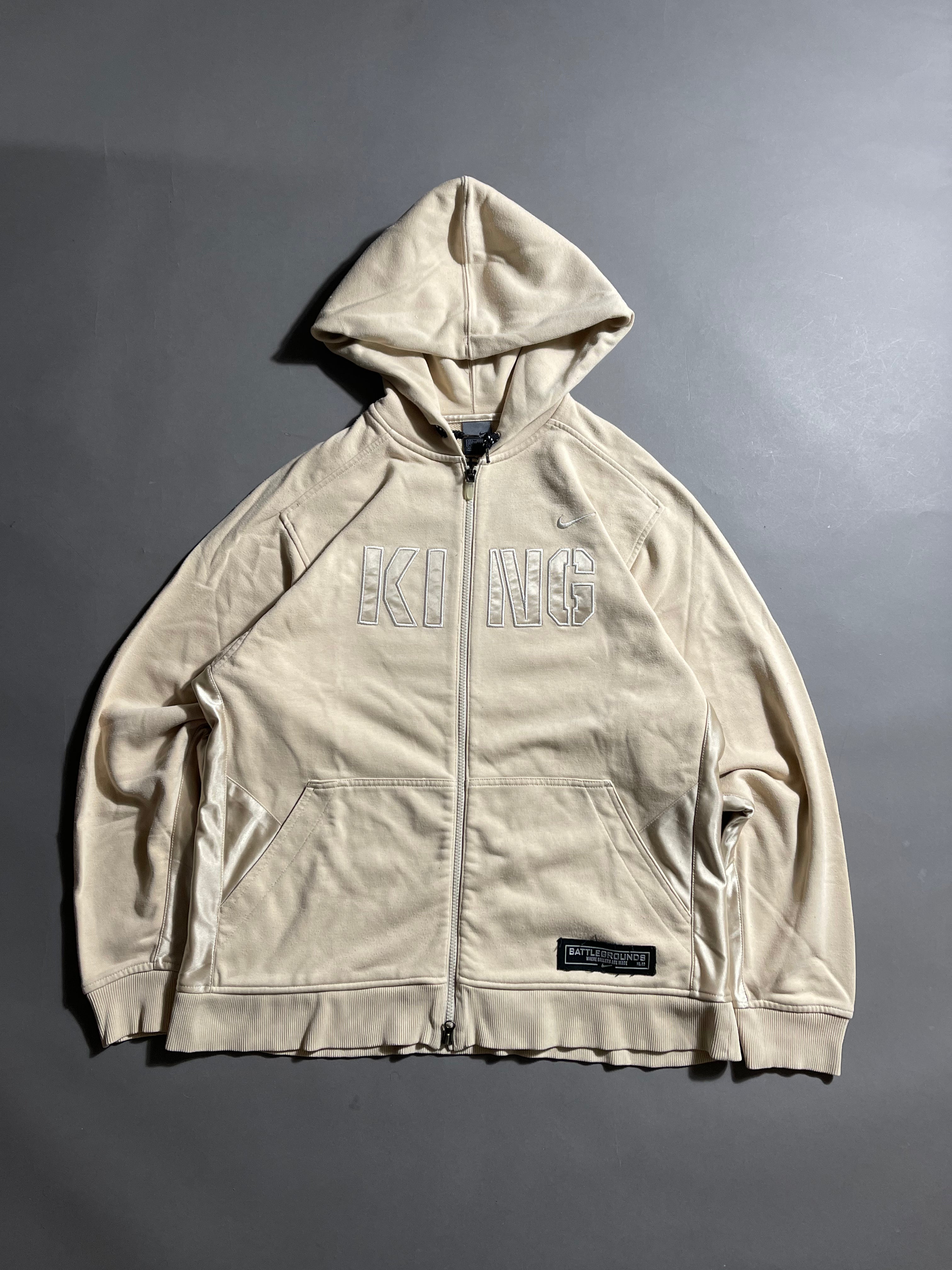 Nike KING Vintage Y2K Zip Hoodie L Mens
