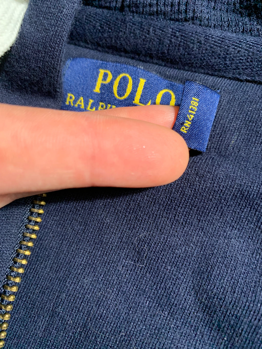 Polo Ralph Lauren Vintage Y2K Zip-Hoodie M Mens