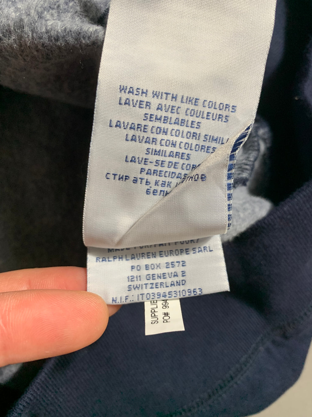 Polo Ralph Lauren Vintage Y2K Zip-Hoodie M Mens