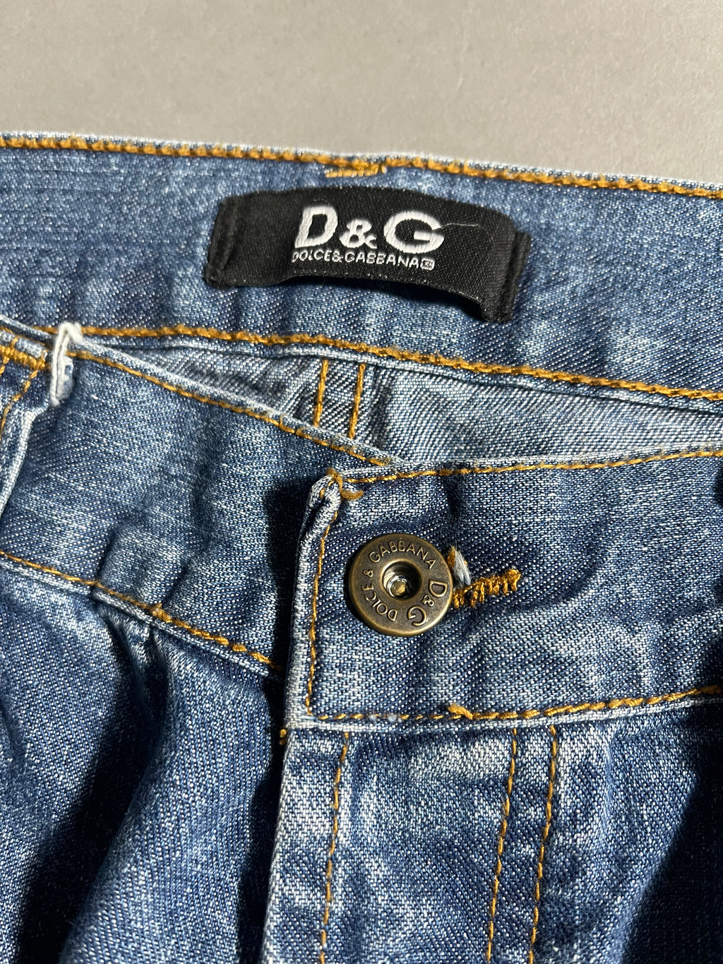 Dolce & Gabbana Vintage Y2K Straight Leg Baggy Jeans M Mens