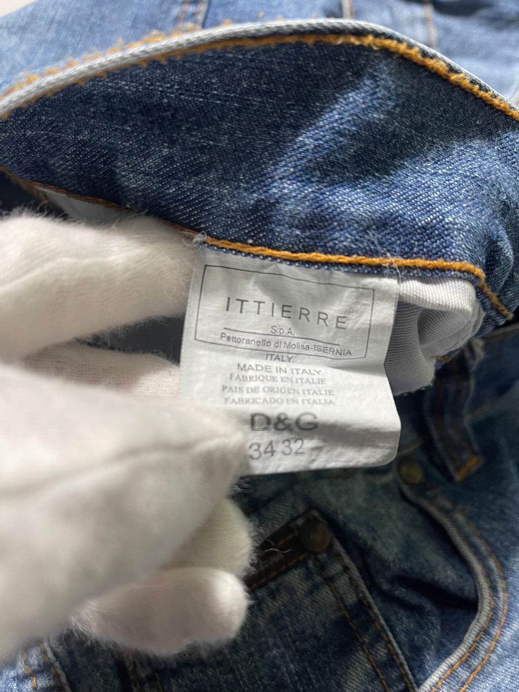 Dolce & Gabbana Vintage Y2K Straight Leg Baggy Jeans M Mens