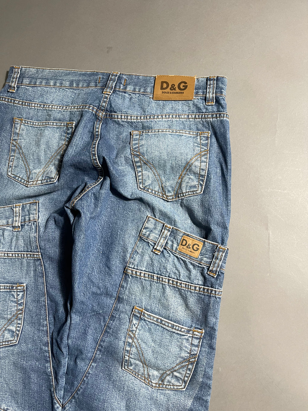 Dolce & Gabbana Vintage Y2K Straight Leg Baggy Jeans M Mens