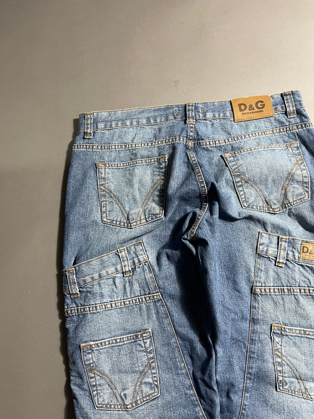 Dolce & Gabbana Vintage Y2K Straight Leg Baggy Jeans M Mens