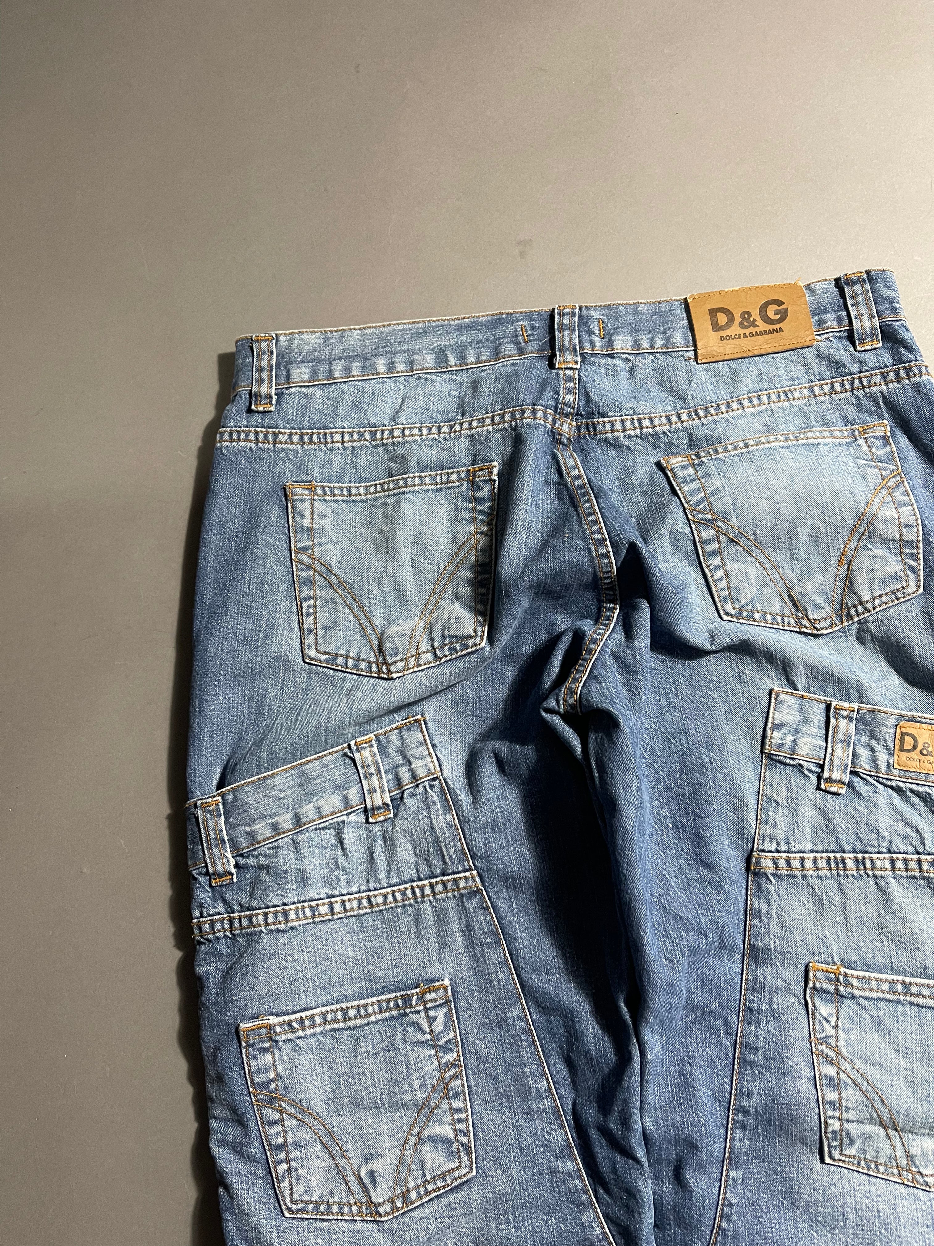 Dolce & Gabbana Vintage Y2K Straight Leg Baggy Jeans M Mens