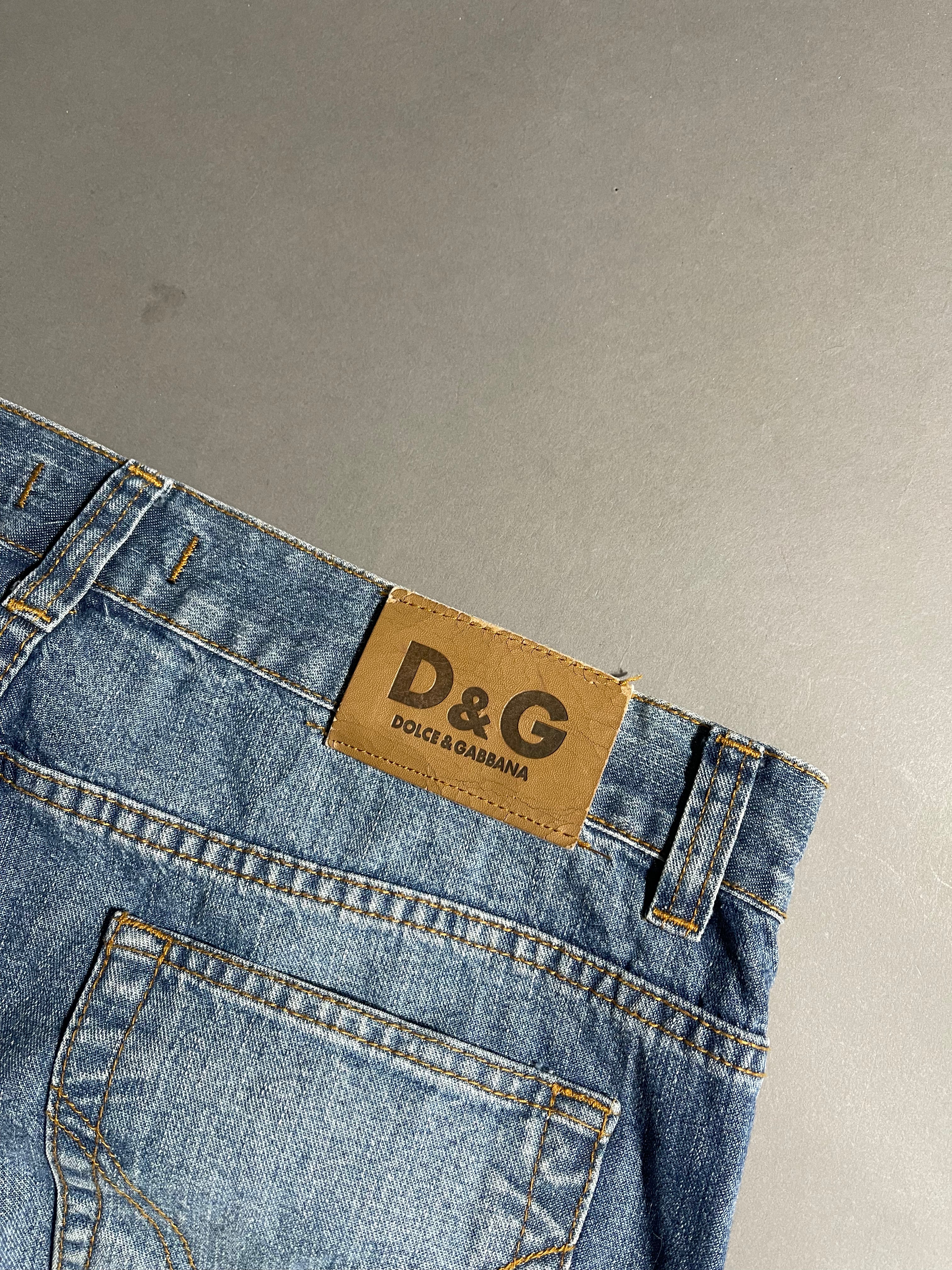 Dolce & Gabbana Vintage Y2K Straight Leg Baggy Jeans M Mens