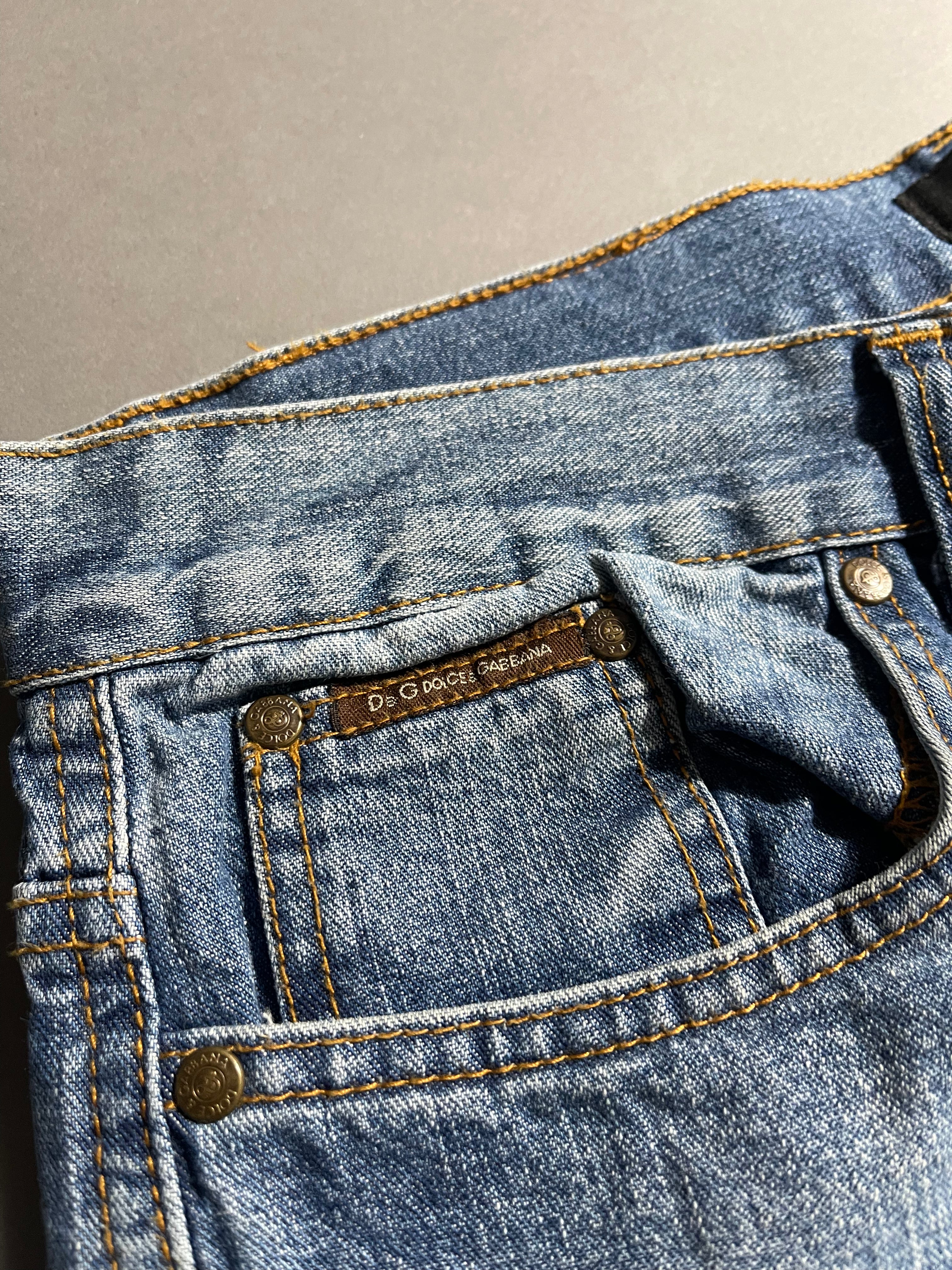 Dolce & Gabbana Vintage Y2K Straight Leg Baggy Jeans M Mens